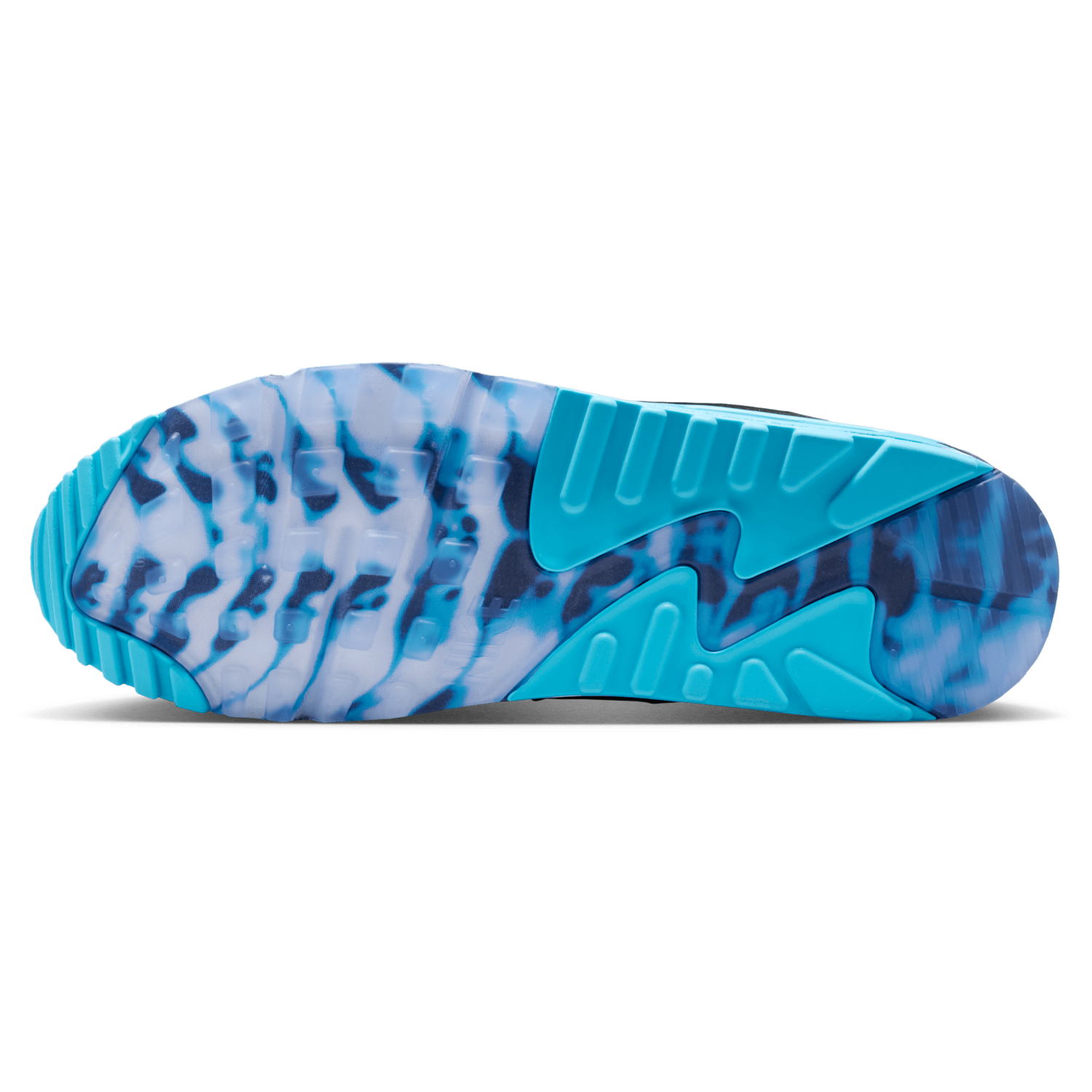 Nike Air Max 90 Premium Treble - Men's - Black/Chrome/Gamma Blue