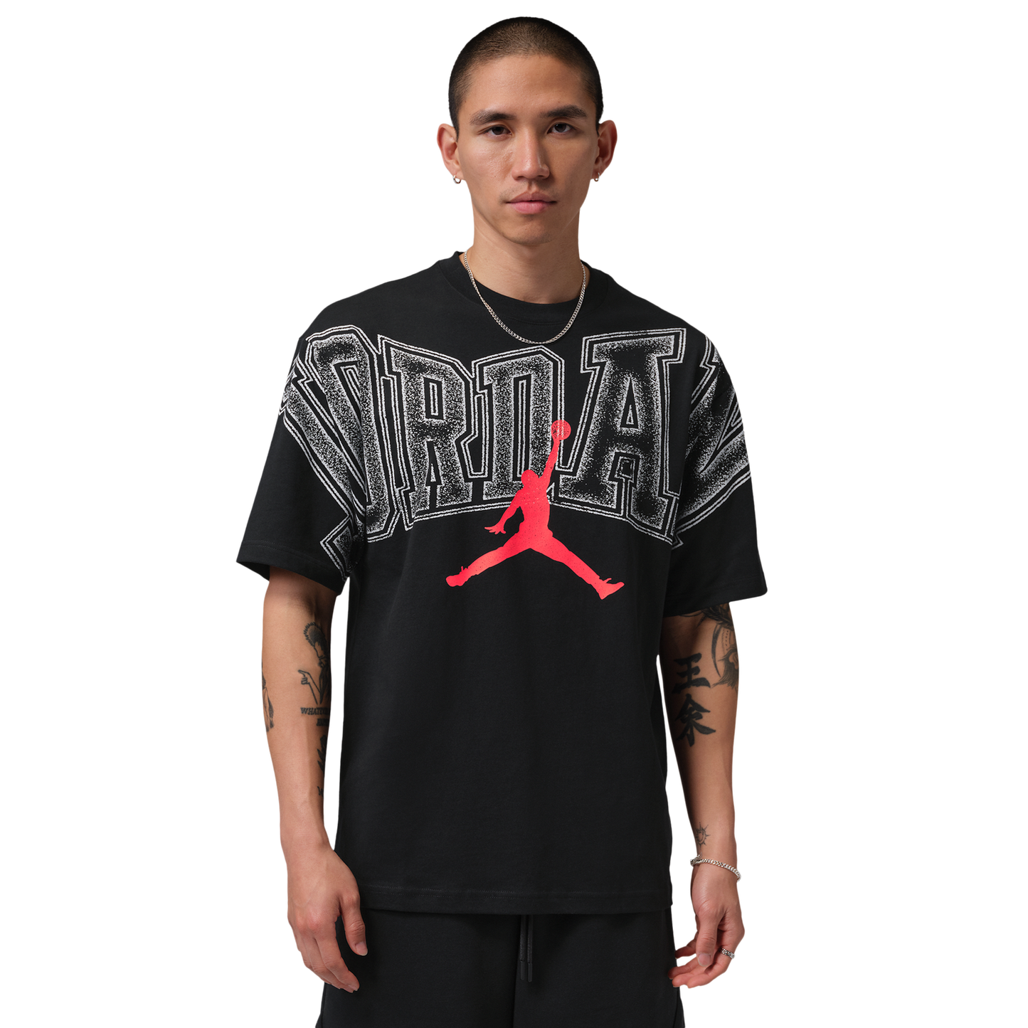 Jordan New Stretch Gfx SS Crew - Men's - Black