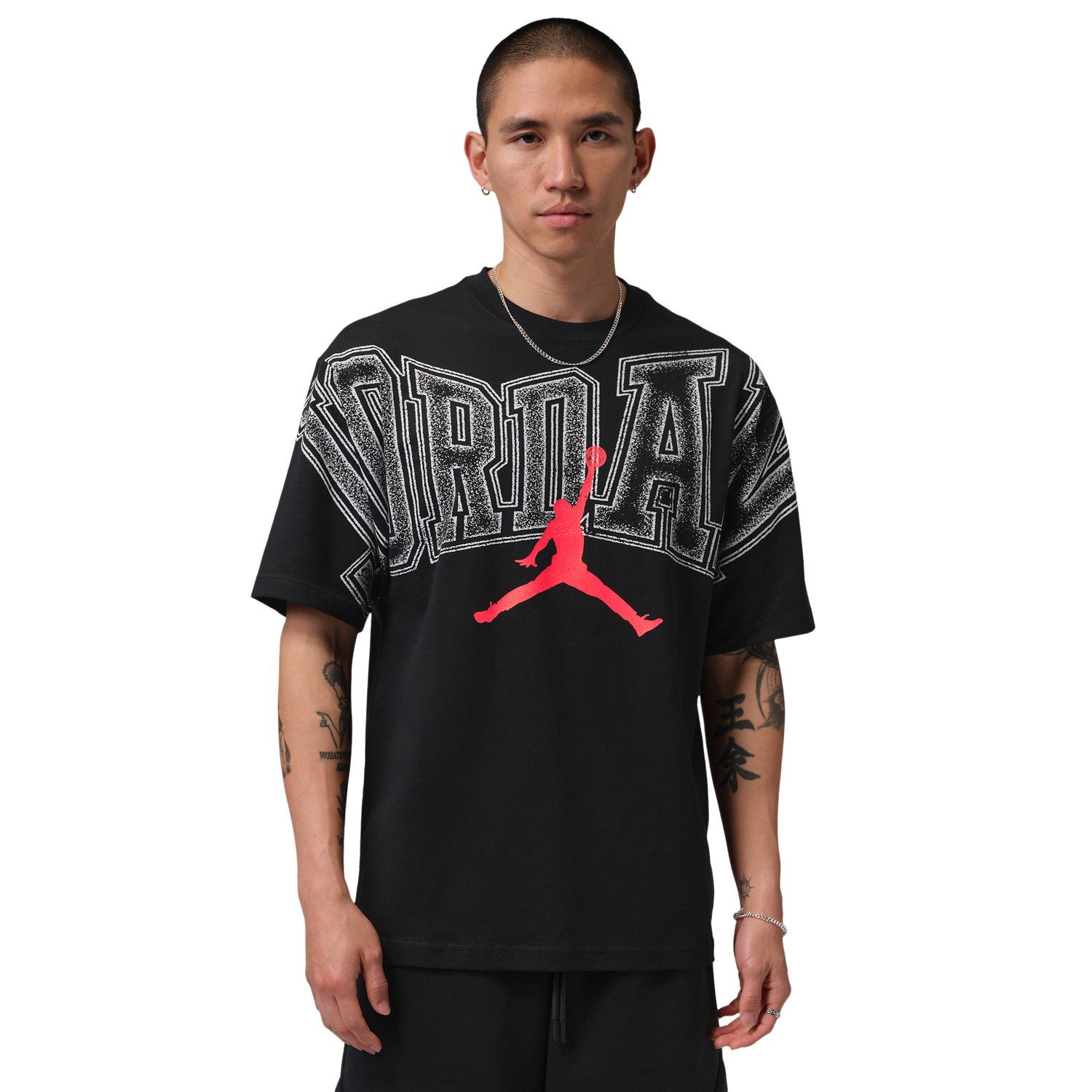 Jordan New Stretch Gfx SS Crew - Men's - Black