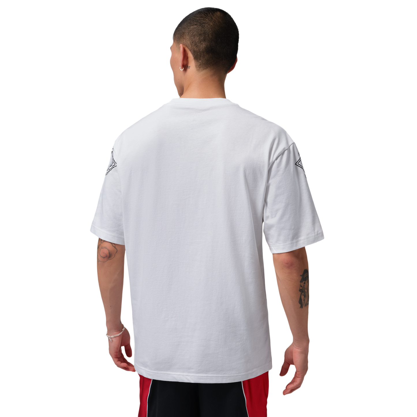 Jordan New Stretch Gfx SS Crew - Men's - White