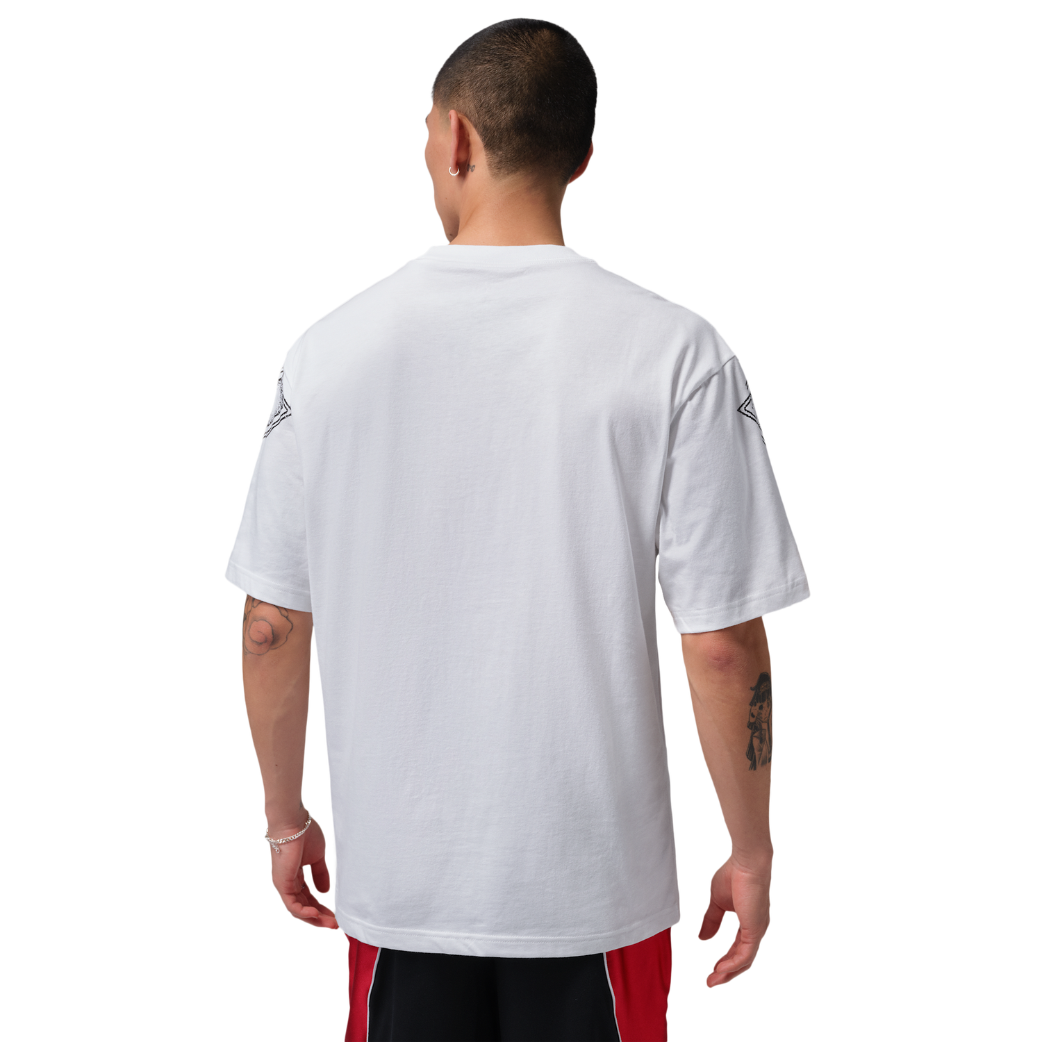 Jordan New Stretch Gfx SS Crew - Men's - White