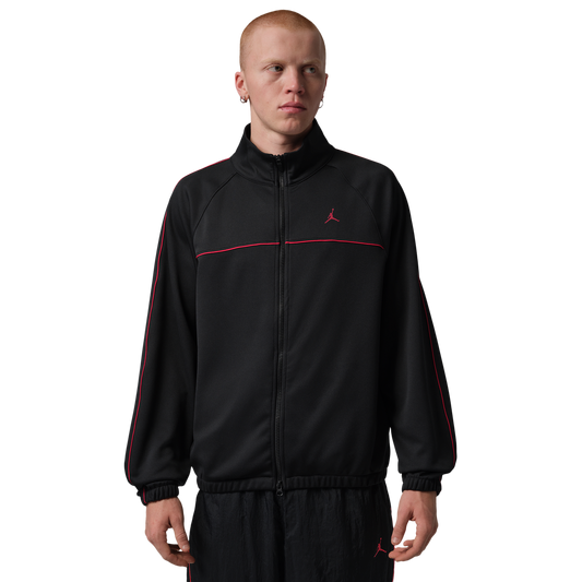 Jordan Sport Track Suit Jacket - Men's - Black/Gym Red/Gym Red