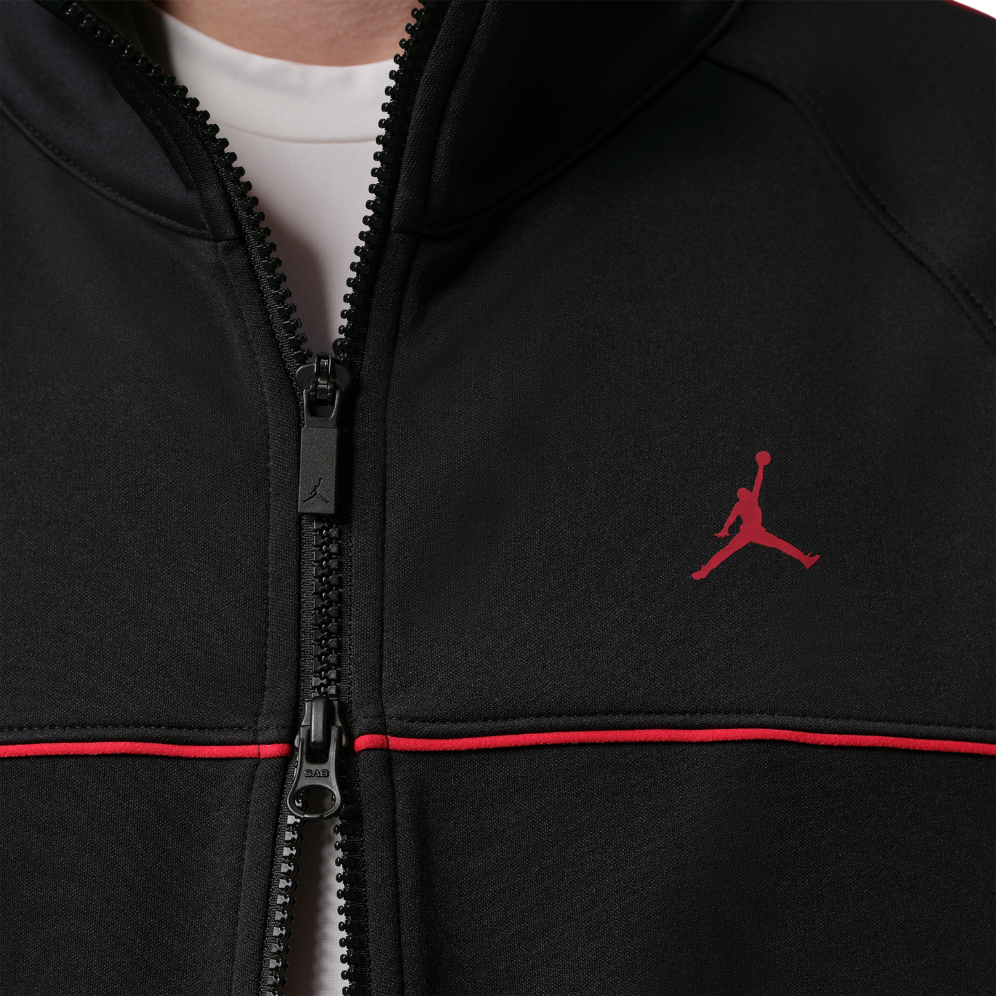 Jordan Sport Track Suit Jacket - Men's - Black/Gym Red/Gym Red