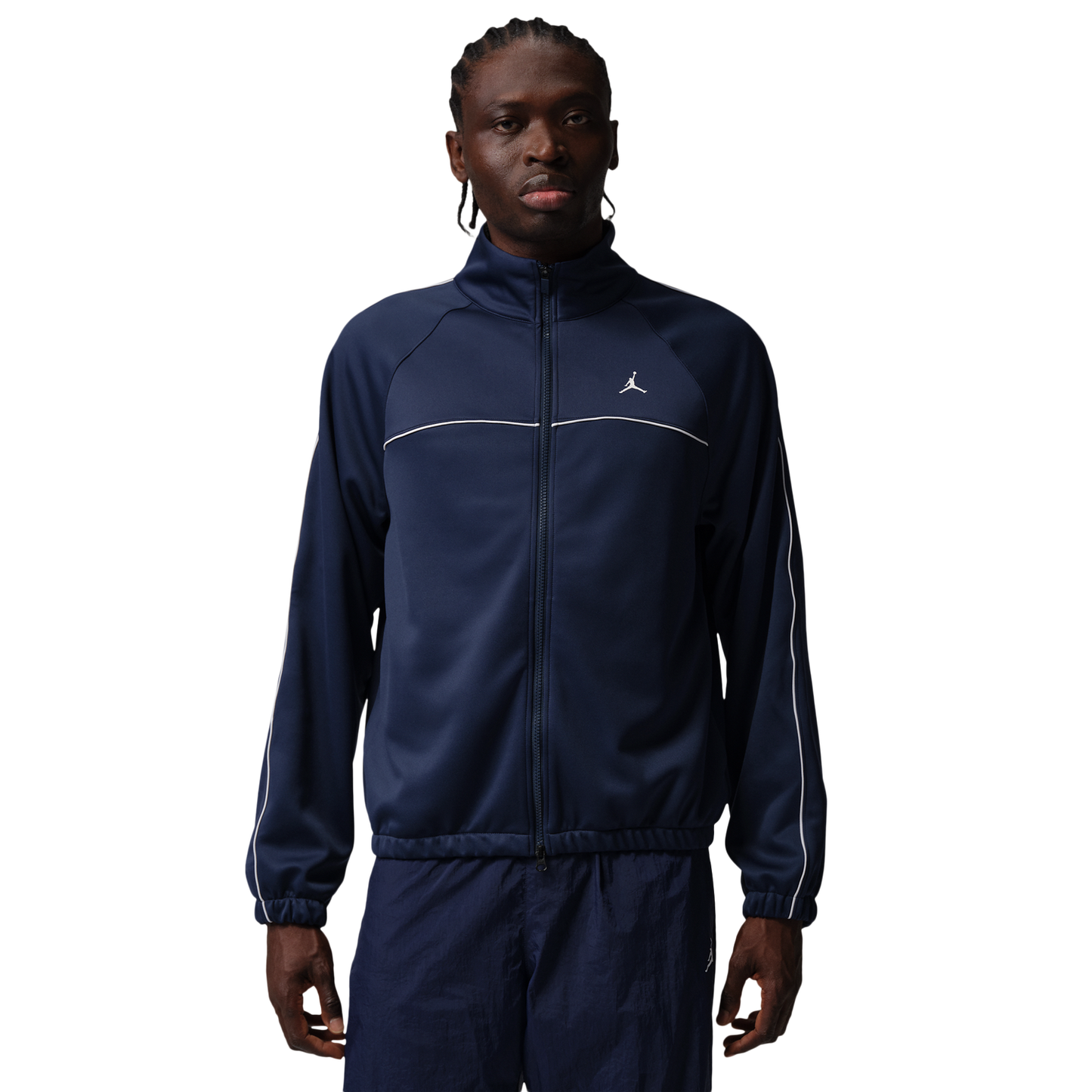Jordan Sport Track Suit Jacket - Men's - White/Midnight Navy/White