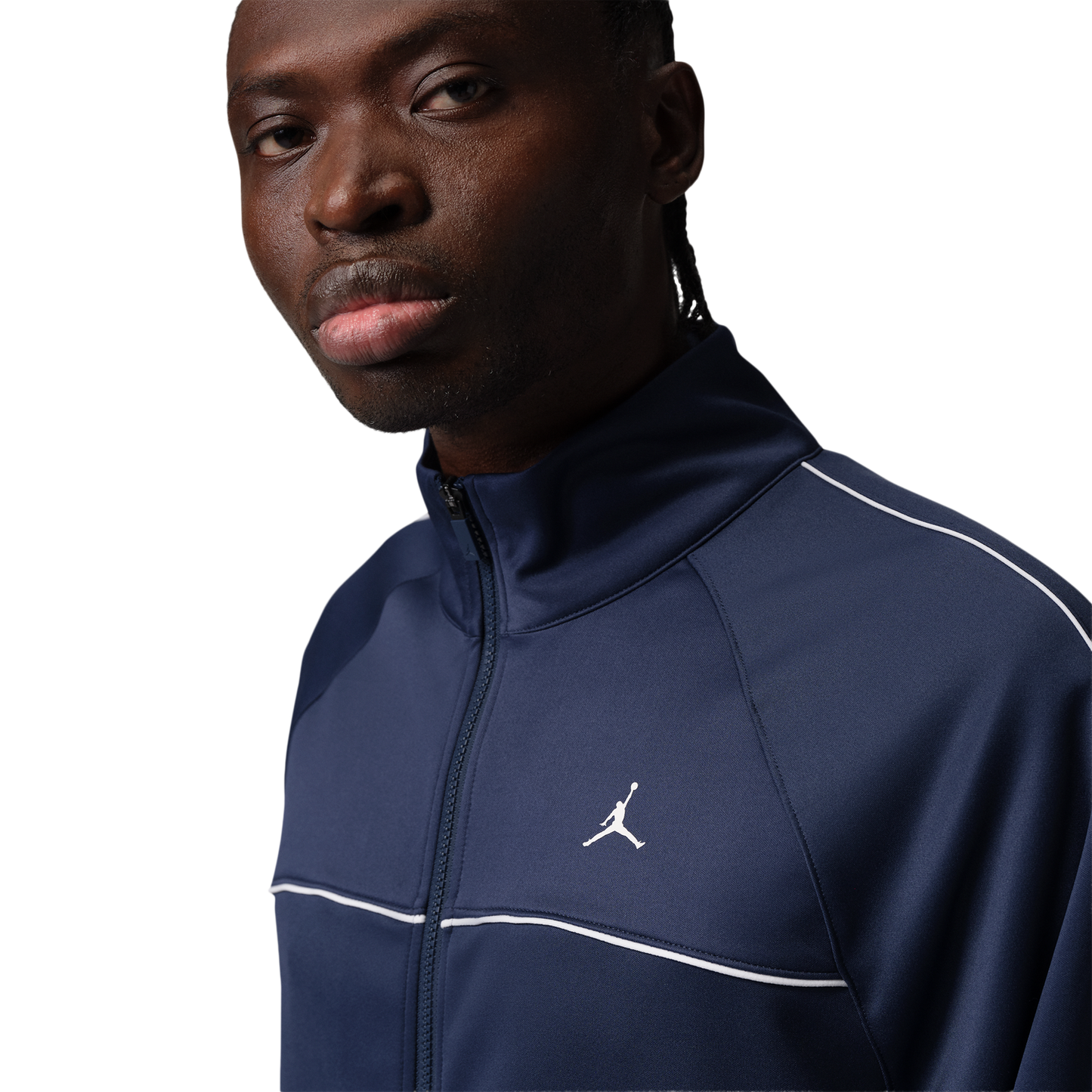 Jordan Sport Track Suit Jacket - Men's - White/Midnight Navy/White