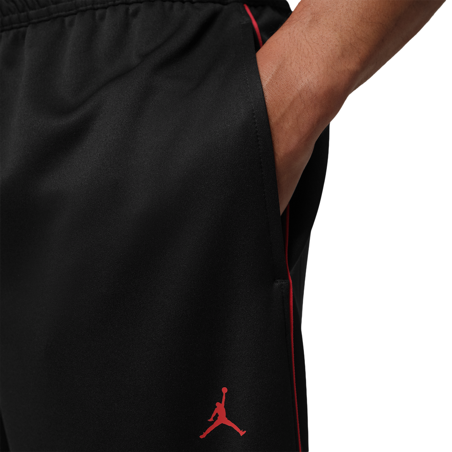 Jordan Sport Track Suit Pant - Men's - Black/Gym Red/Gym Red