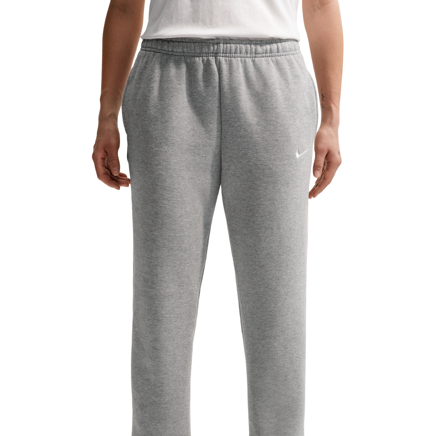 Nike Studio Fleece Mid-Weight Mid-Rise Jogger - Women's - Dk Grey Heather/Sail