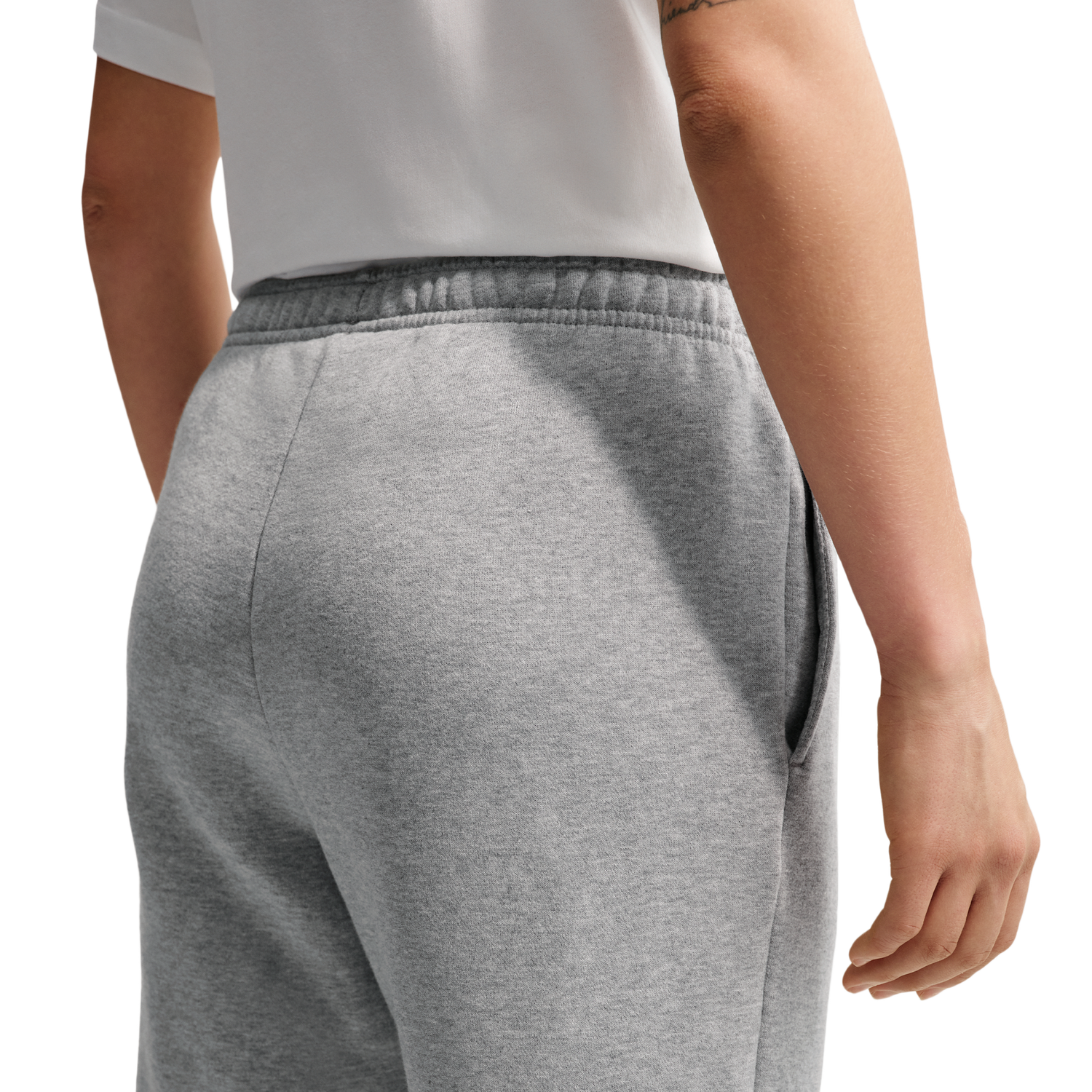 Nike Studio Fleece Mid-Weight Mid-Rise Jogger - Women's - Dk Grey Heather/Sail