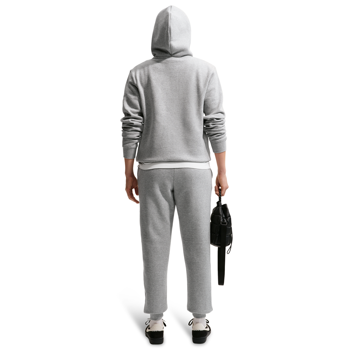 Nike Studio Fleece Mid-Weight Mid-Rise Jogger - Women's - Dk Grey Heather/Sail