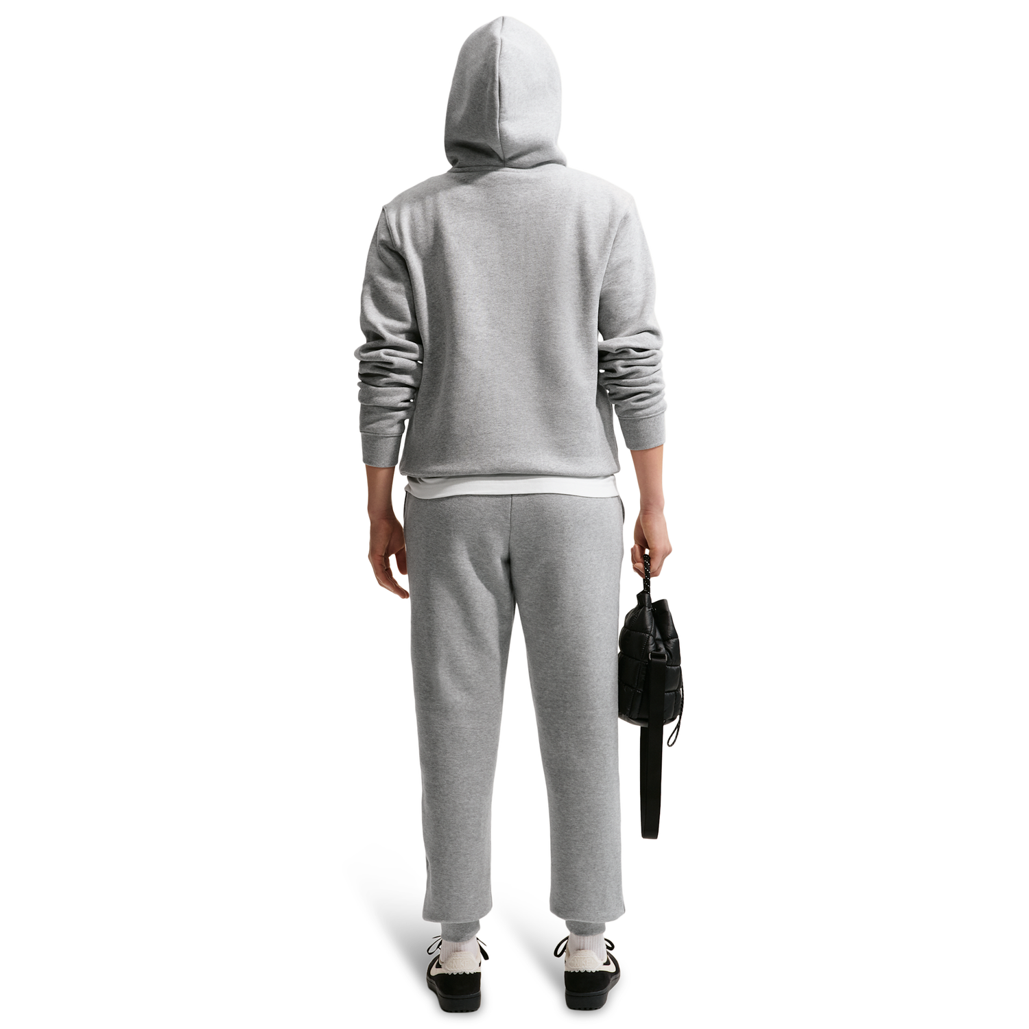 Nike Studio Fleece Mid-Weight Mid-Rise Jogger - Women's - Dk Grey Heather/Sail