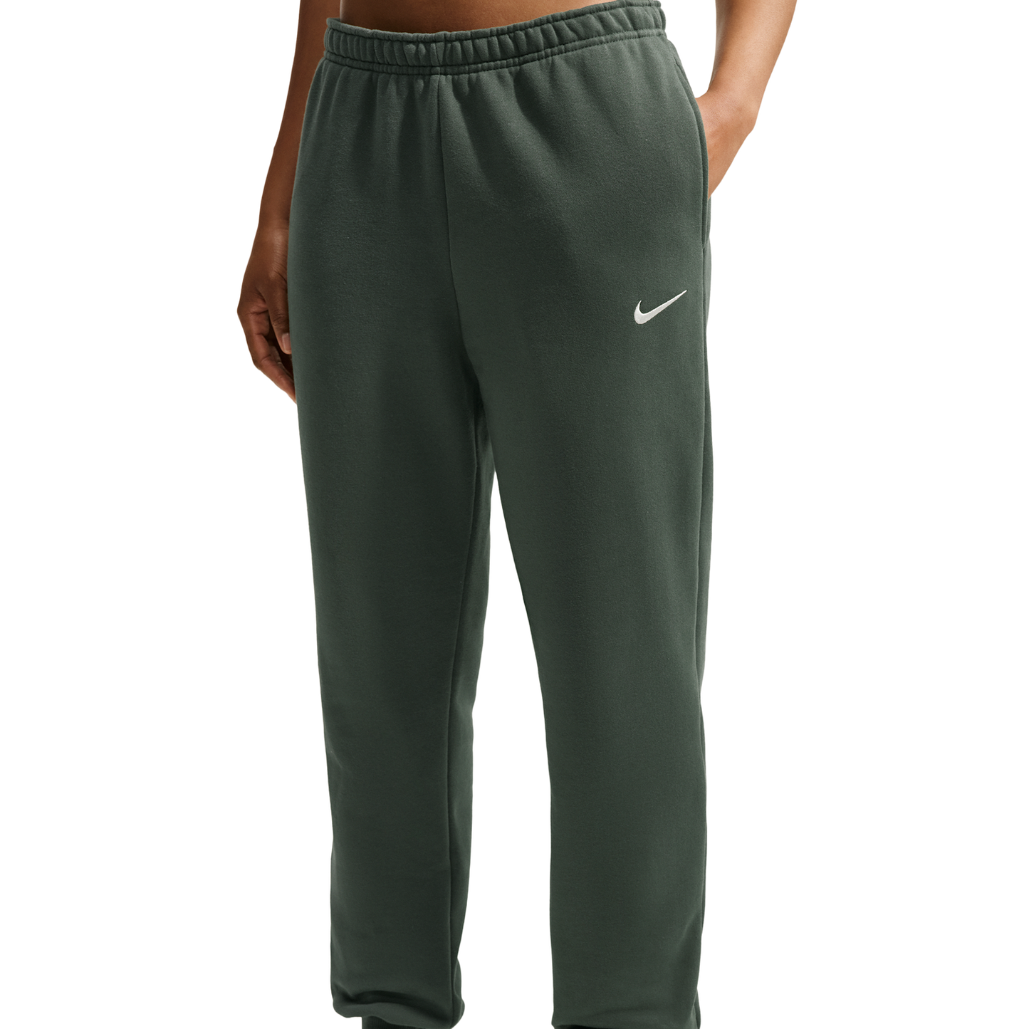 Nike Studio Fleece Mid-Weight Mid-Rise Jogger - Women's - Camo Green/Sail