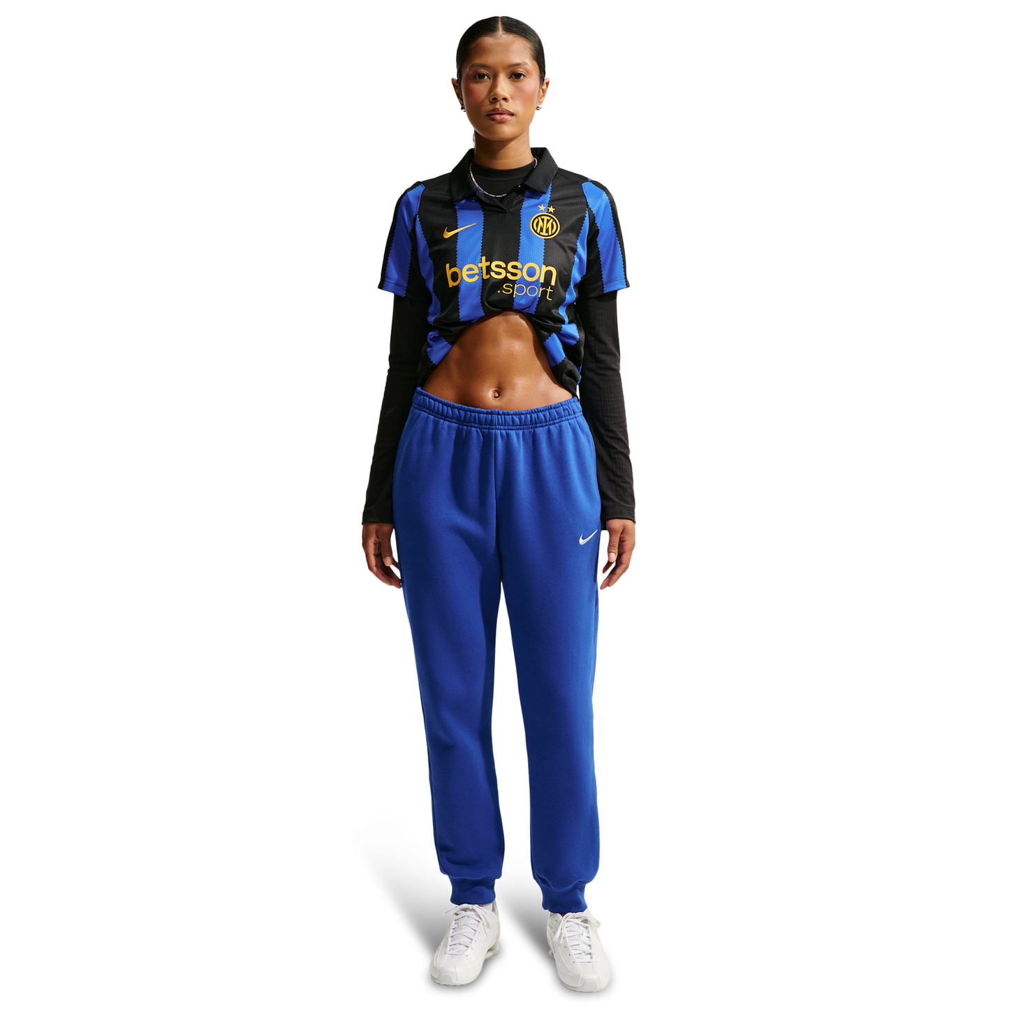 Nike Studio Fleece Mid-Weight Mid-Rise Jogger - Women's - Old Royal/Sail