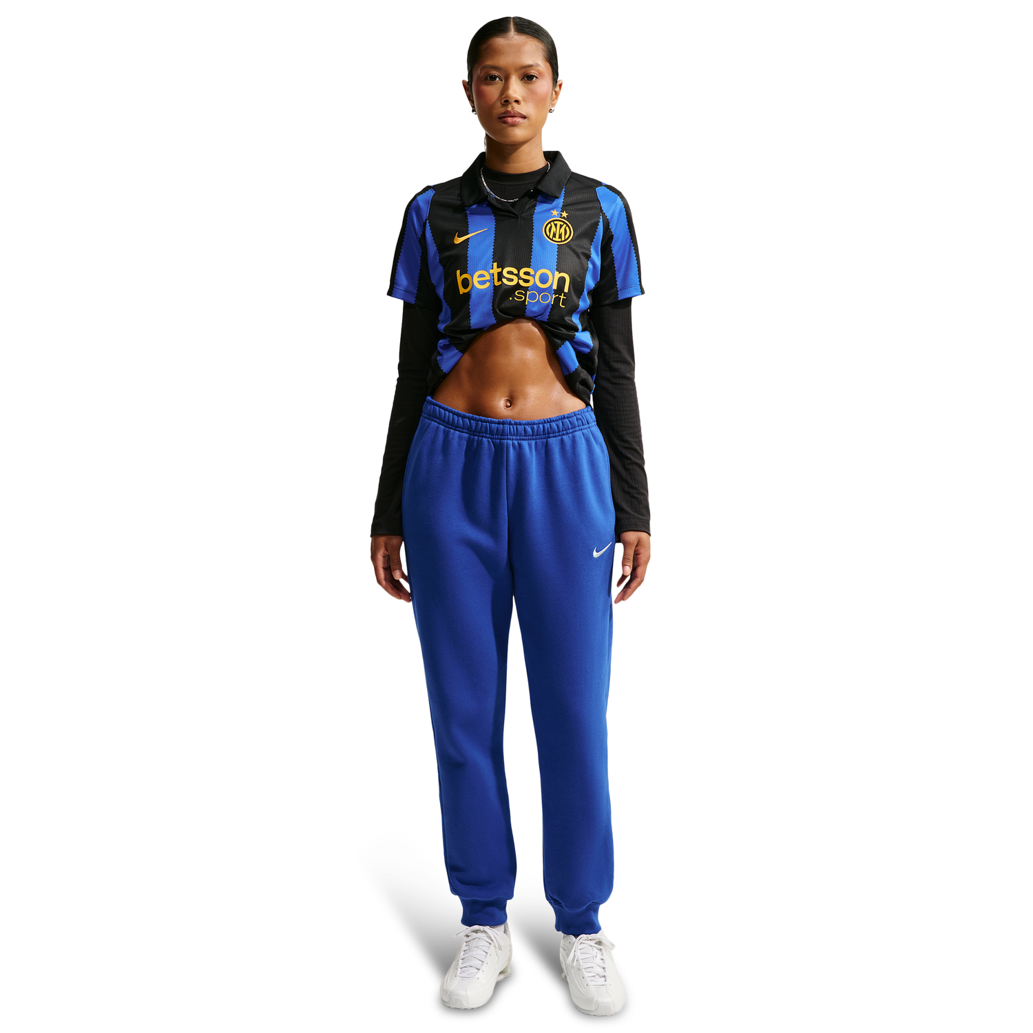 Nike Studio Fleece Mid-Weight Mid-Rise Jogger - Women's - Old Royal/Sail