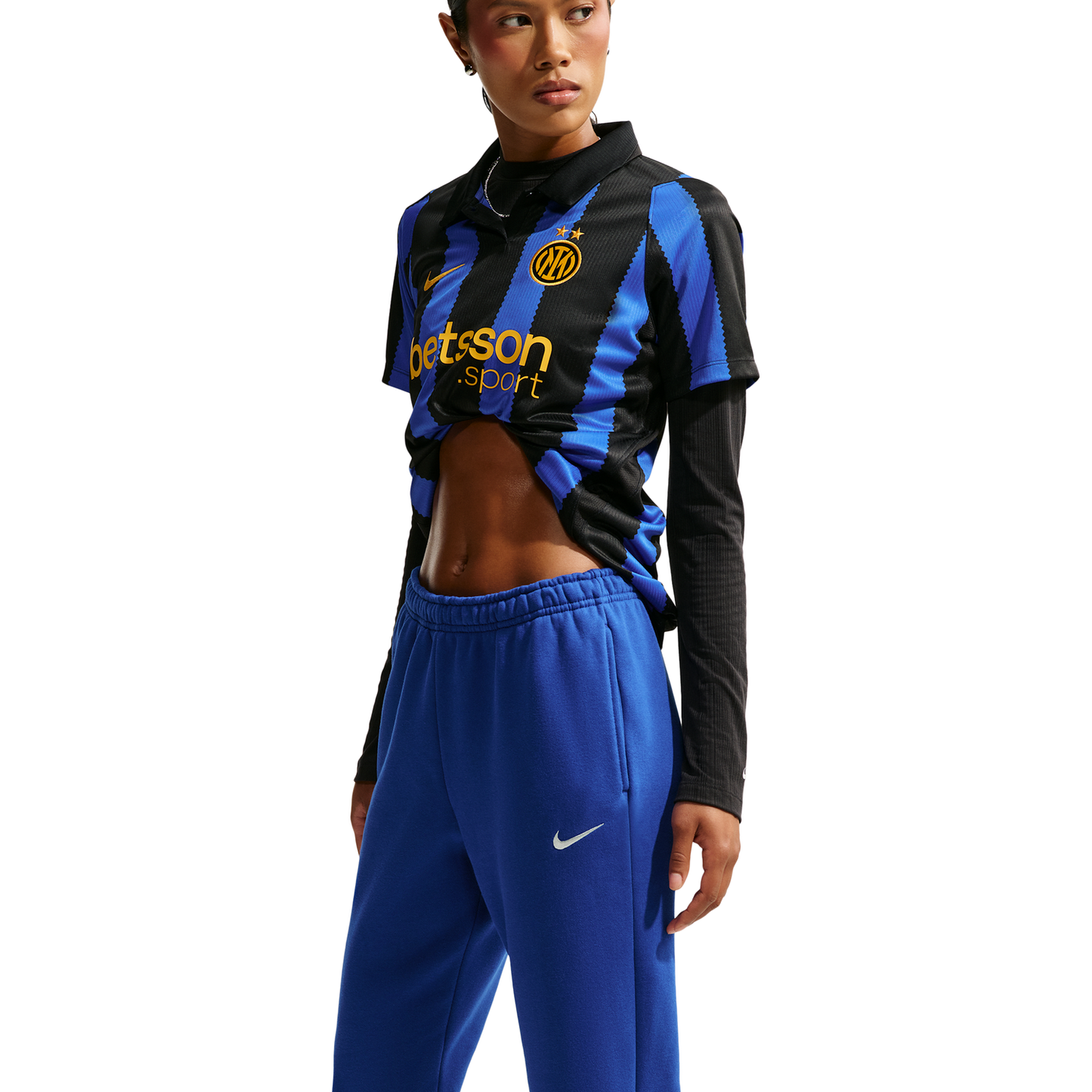 Nike Studio Fleece Mid-Weight Mid-Rise Jogger - Women's - Old Royal/Sail