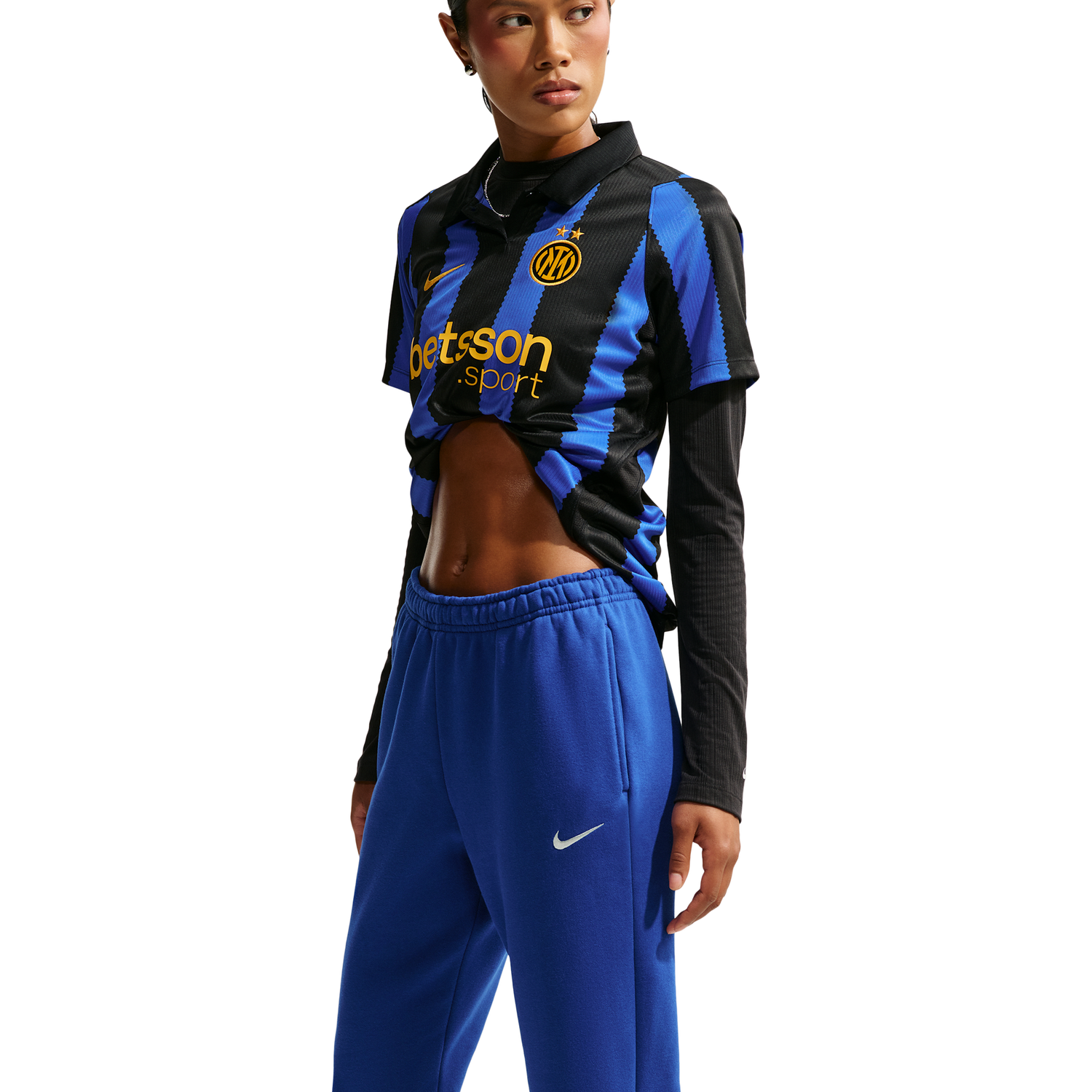 Nike Studio Fleece Mid-Weight Mid-Rise Jogger - Women's - Old Royal/Sail