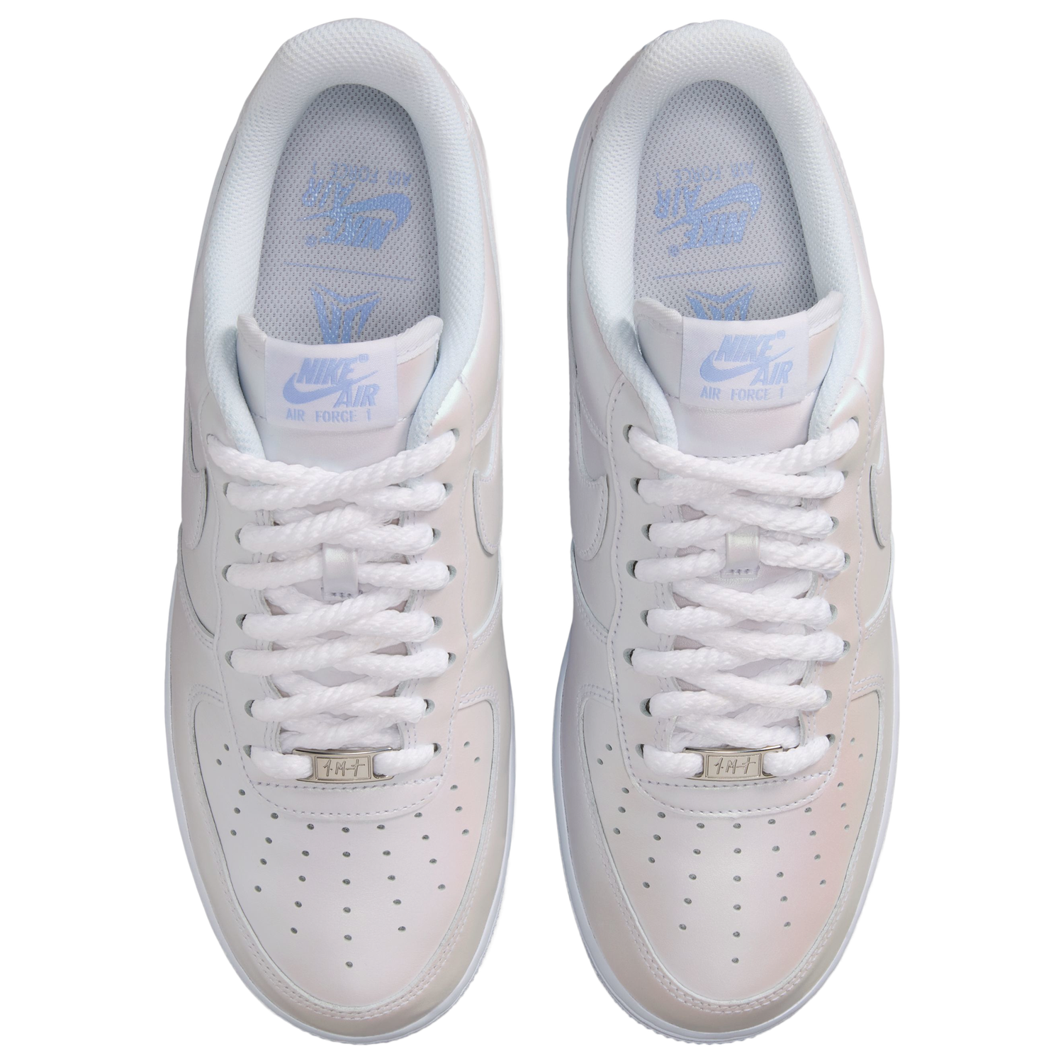 Nike Air Force 1 '07 Premium - Men's - White/Blue/Silver