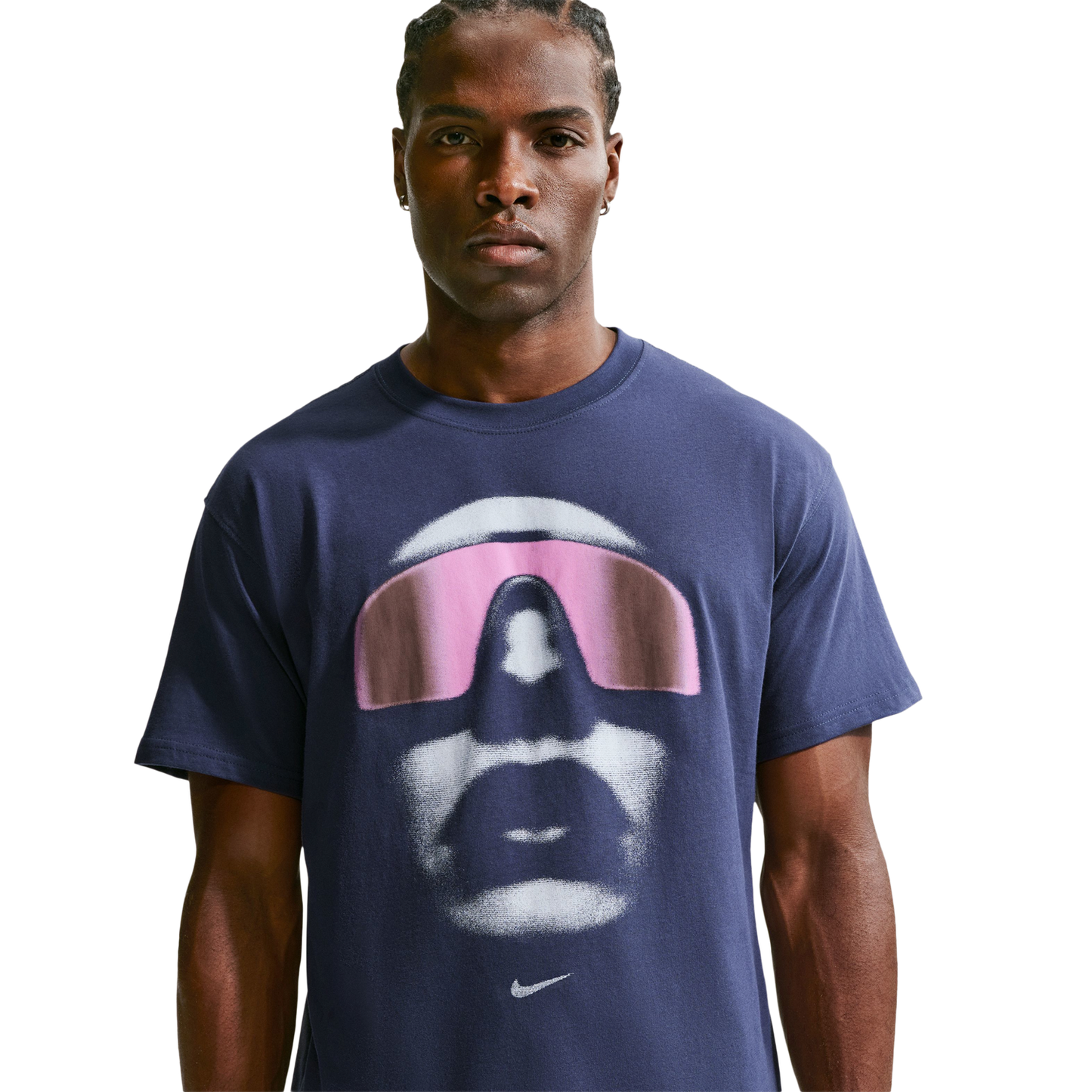Nike NSW M90 Short Sleeve T-Shirt - Men's - Navy/Purple