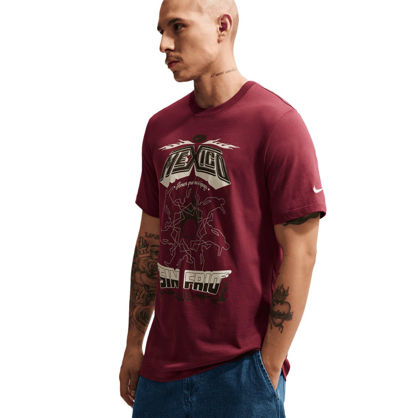 Nike Football NSW T-Shirt - Men's - White/Red