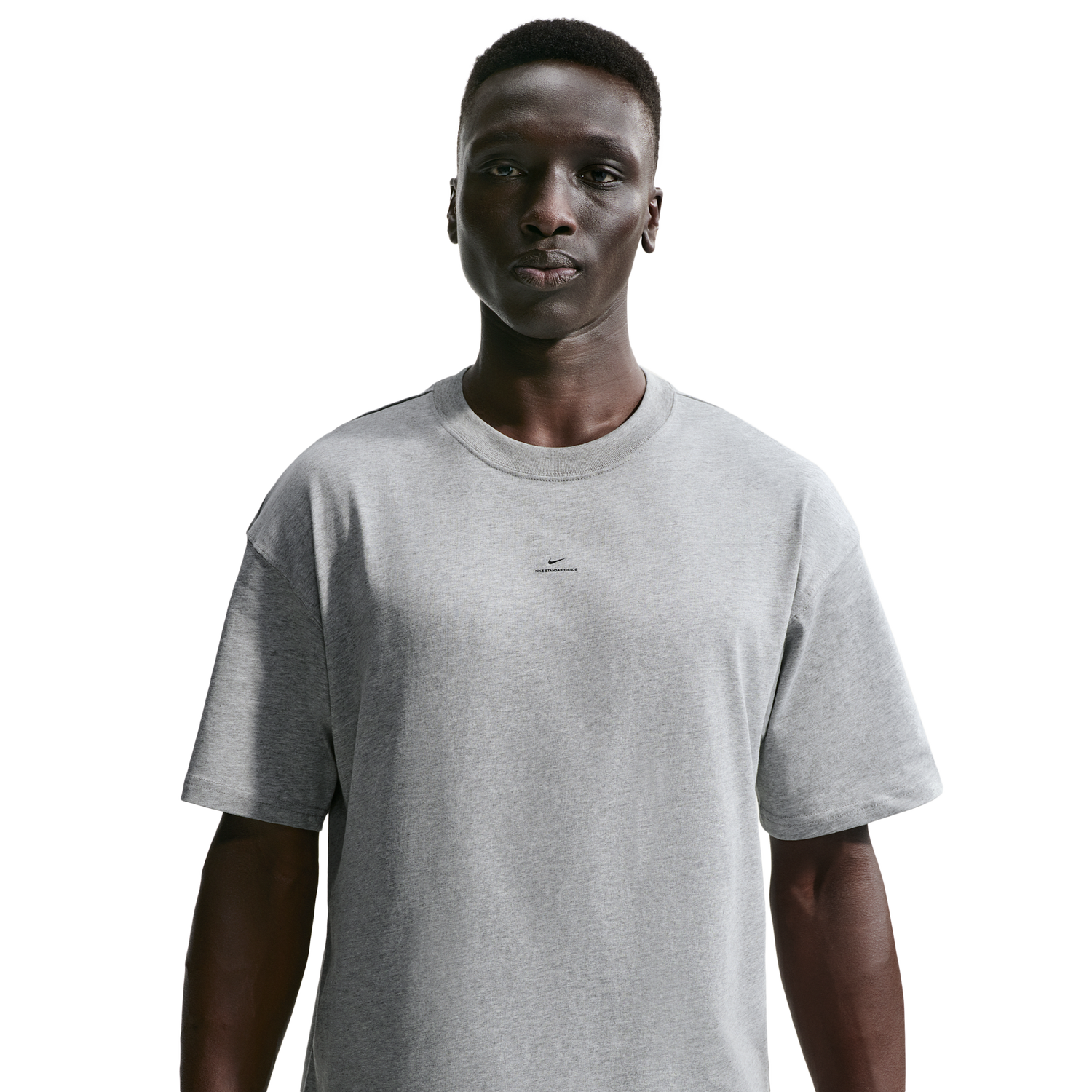Nike Dri-Fit Short Sleeve T-Shirt - Men's - Dark Grey Heather/Black