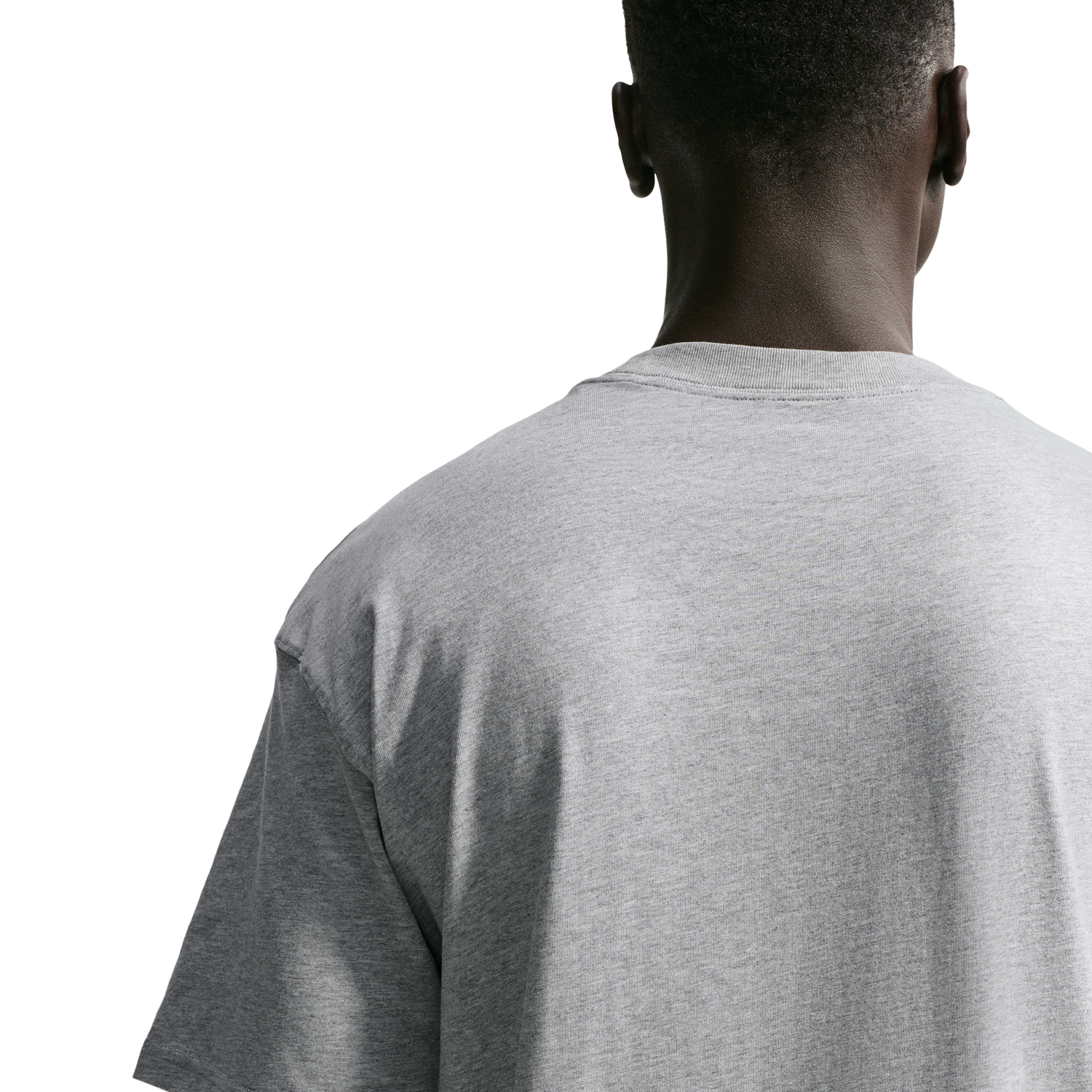Nike Dri-Fit Short Sleeve T-Shirt - Men's - Dark Grey Heather/Black