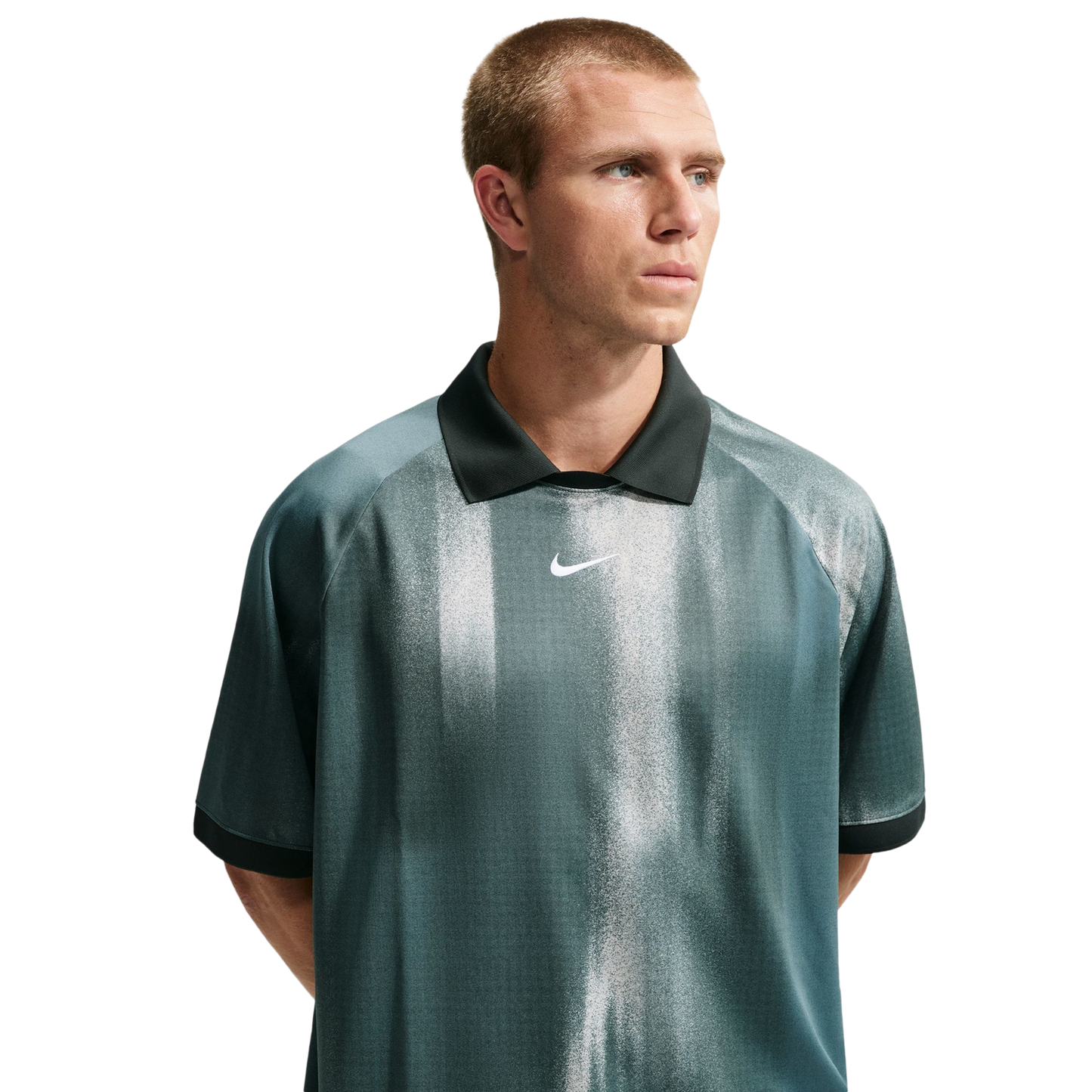 Nike Dri-Fit Jacquard Jersey Top - Men's - Green/Silver