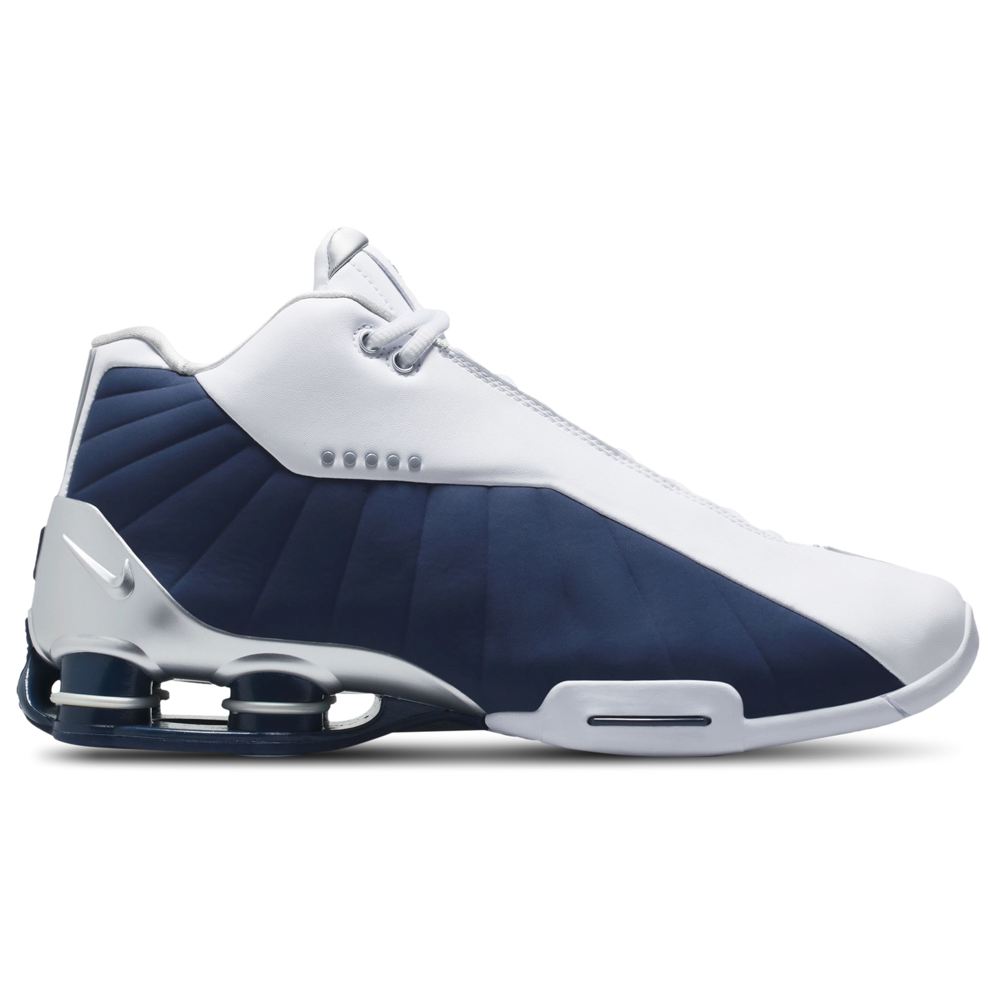 Nike Shox BB4 - Men's - Midnight Navy/Metallic Silver/White