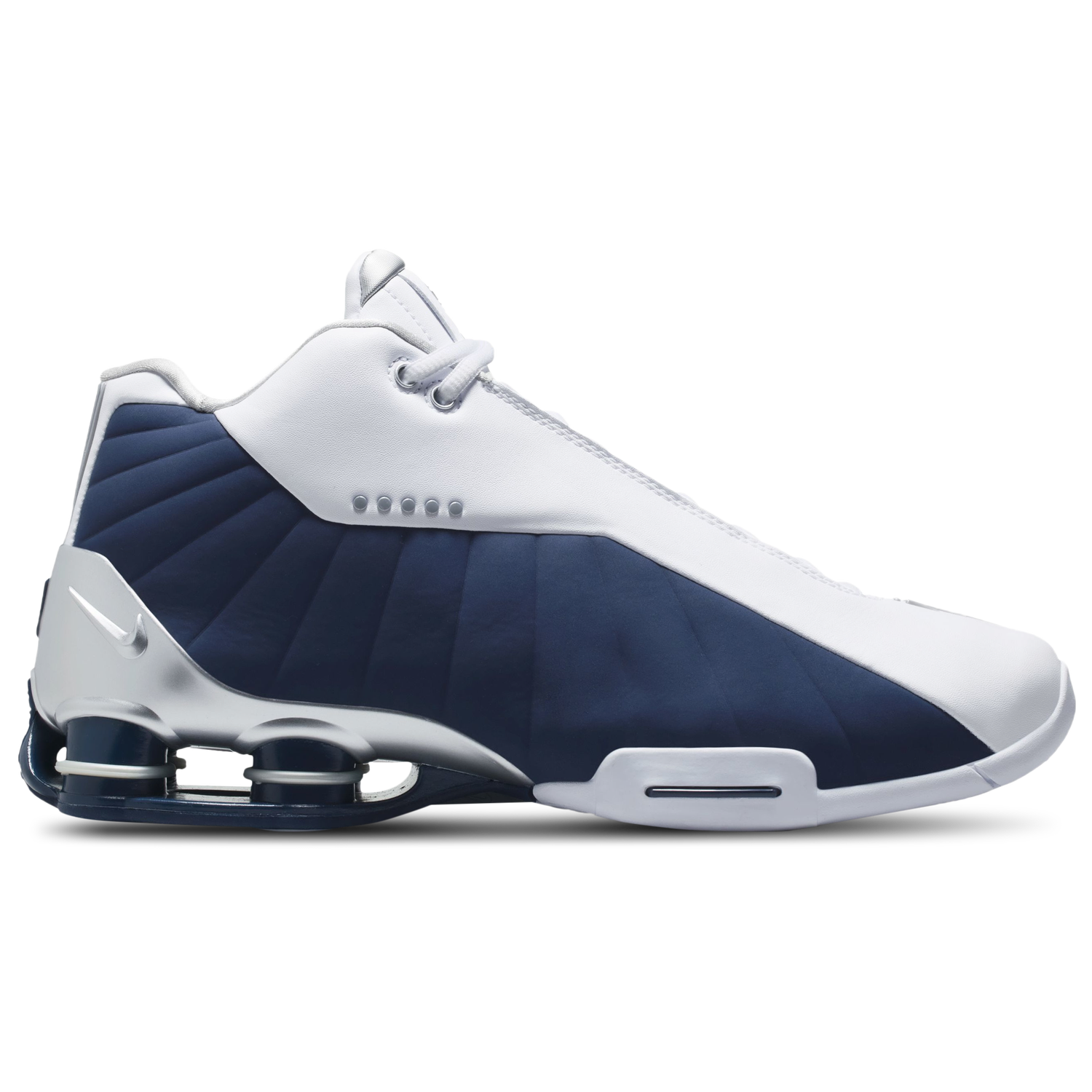 Nike Shox BB4 - Men's - Midnight Navy/Metallic Silver/White