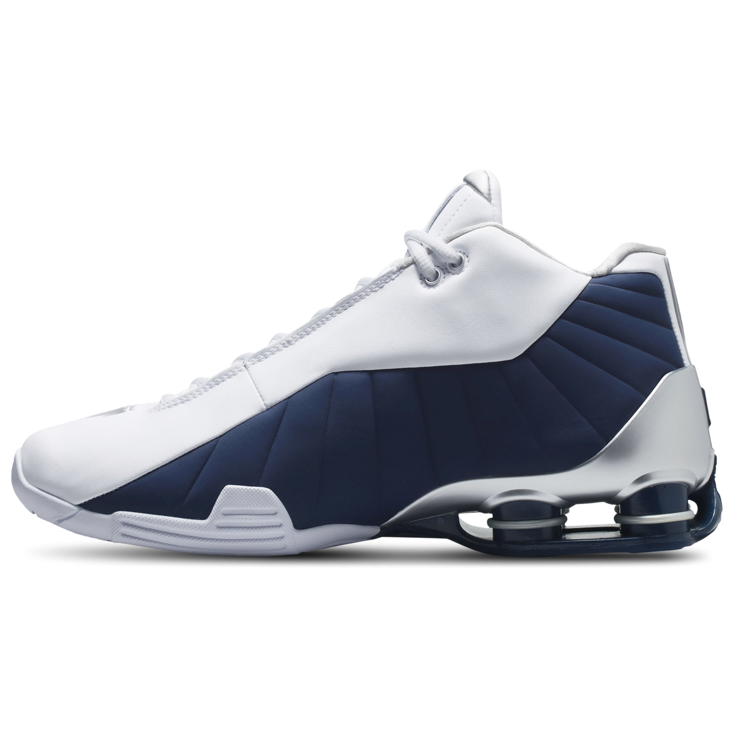 Nike Shox BB4 - Men's - Midnight Navy/Metallic Silver/White
