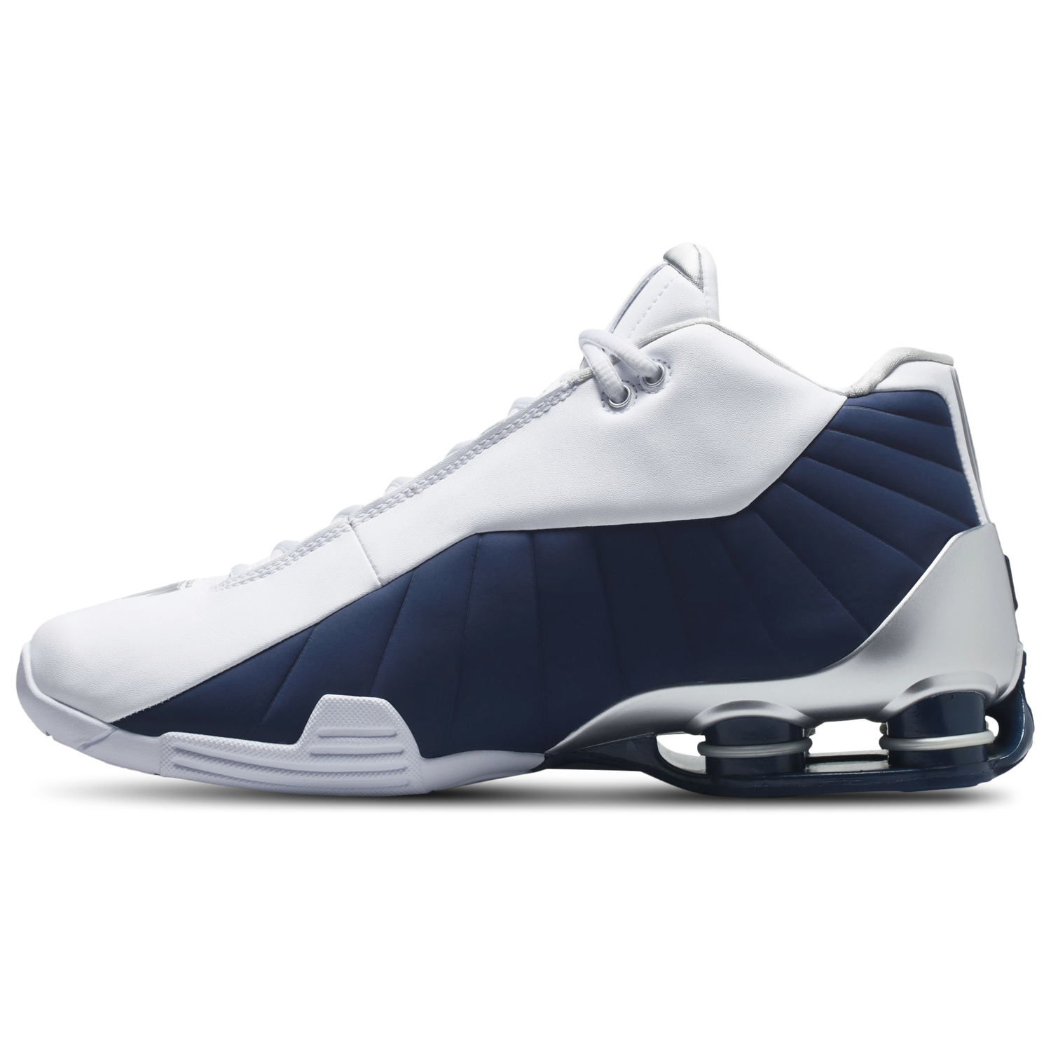 Nike Shox BB4 - Men's - Midnight Navy/Metallic Silver/White