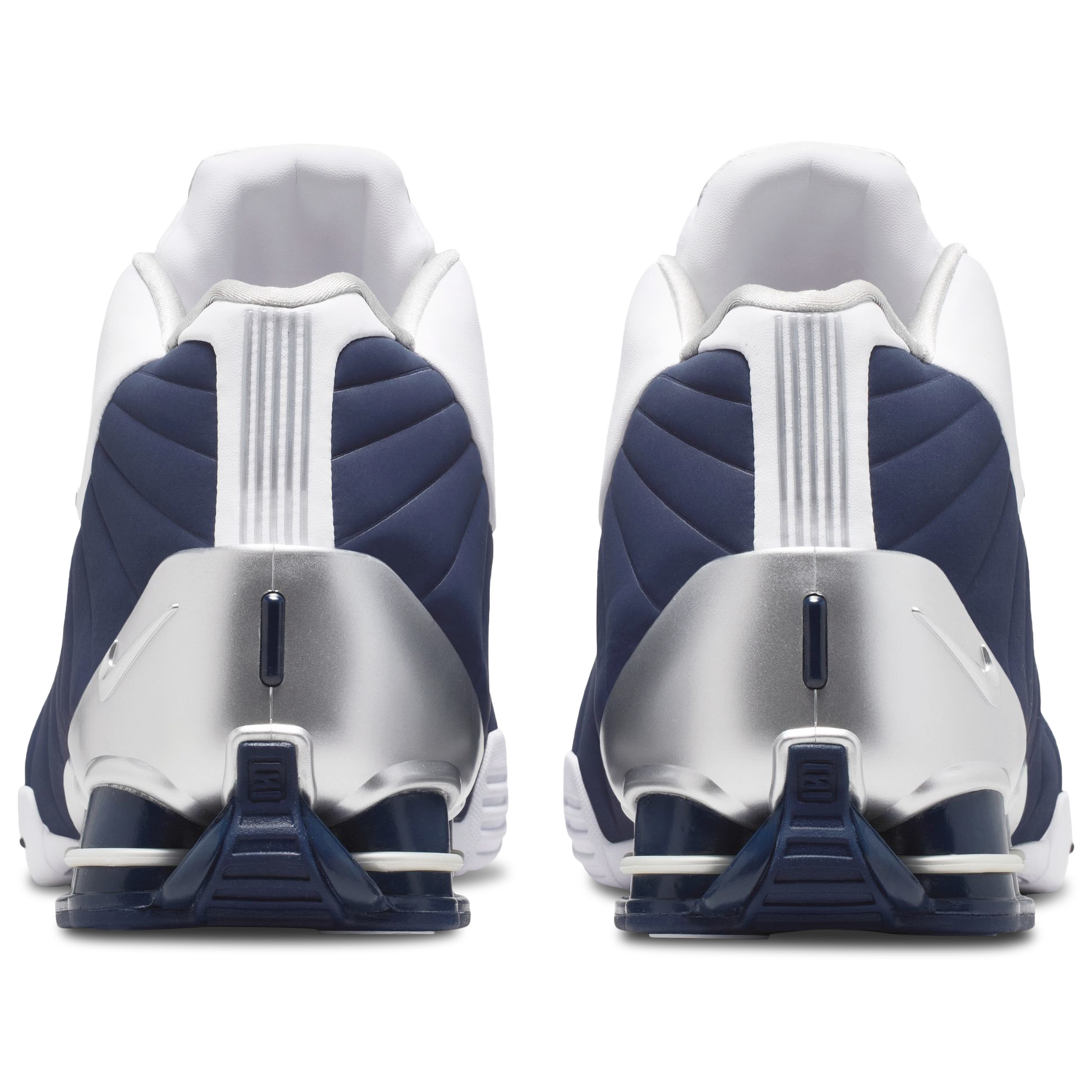 Nike Shox BB4 - Men's - Midnight Navy/Metallic Silver/White