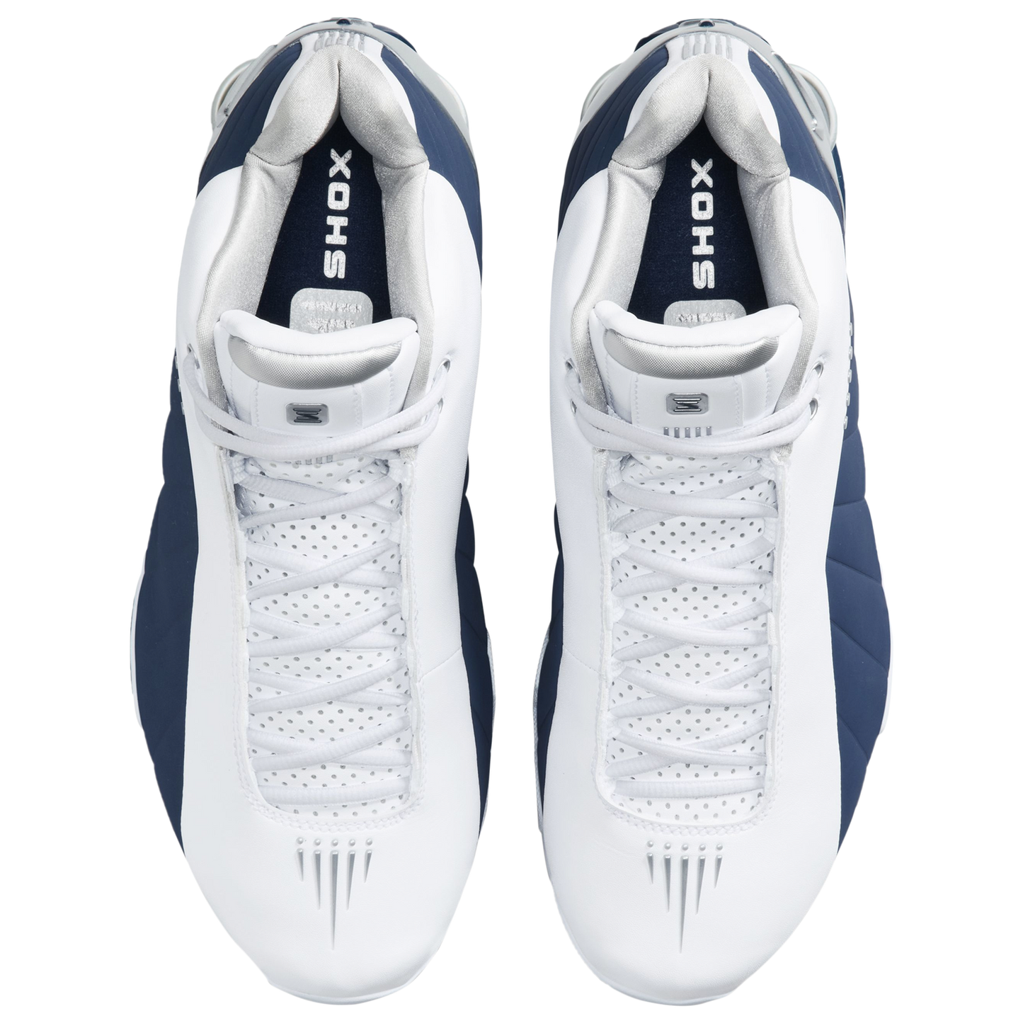 Nike Shox BB4 - Men's - Midnight Navy/Metallic Silver/White