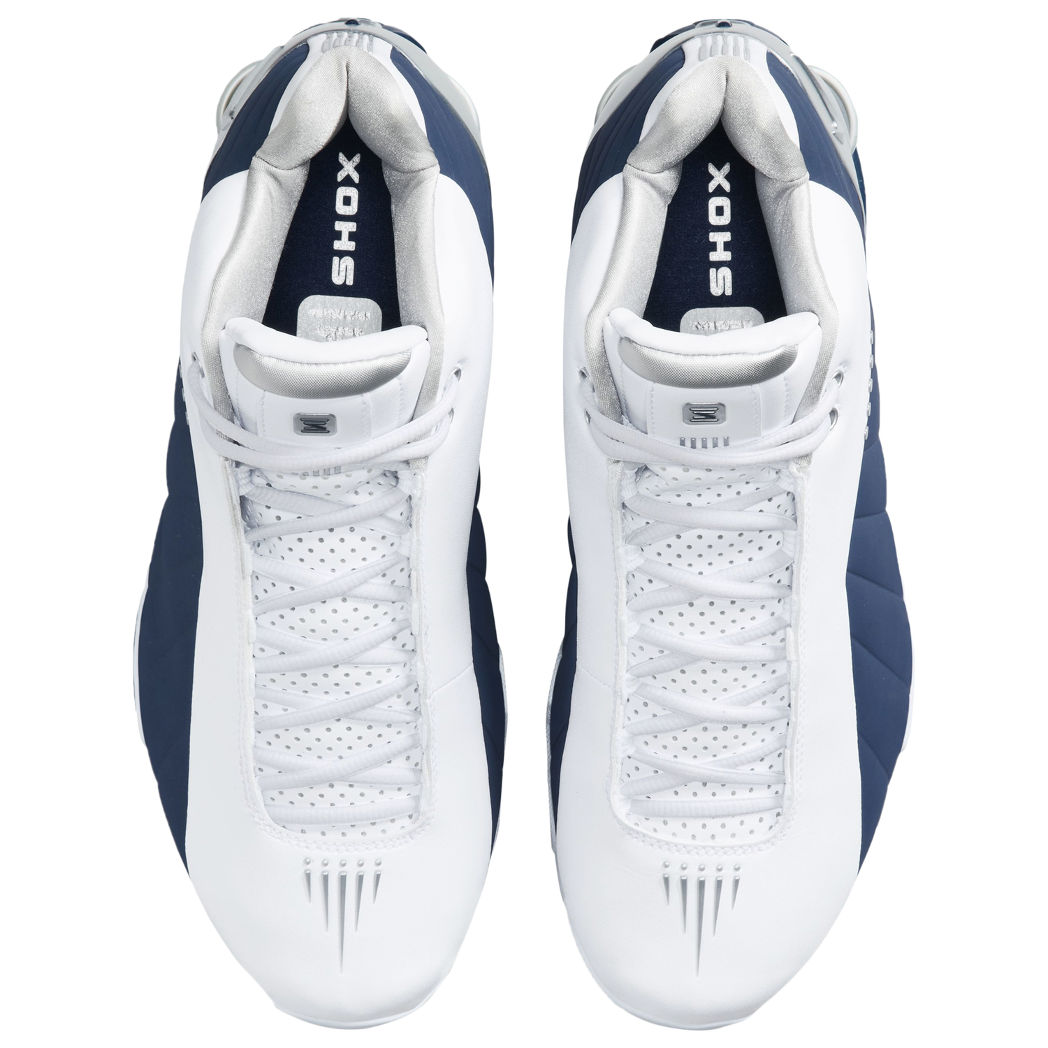Nike Shox BB4 - Men's - Midnight Navy/Metallic Silver/White