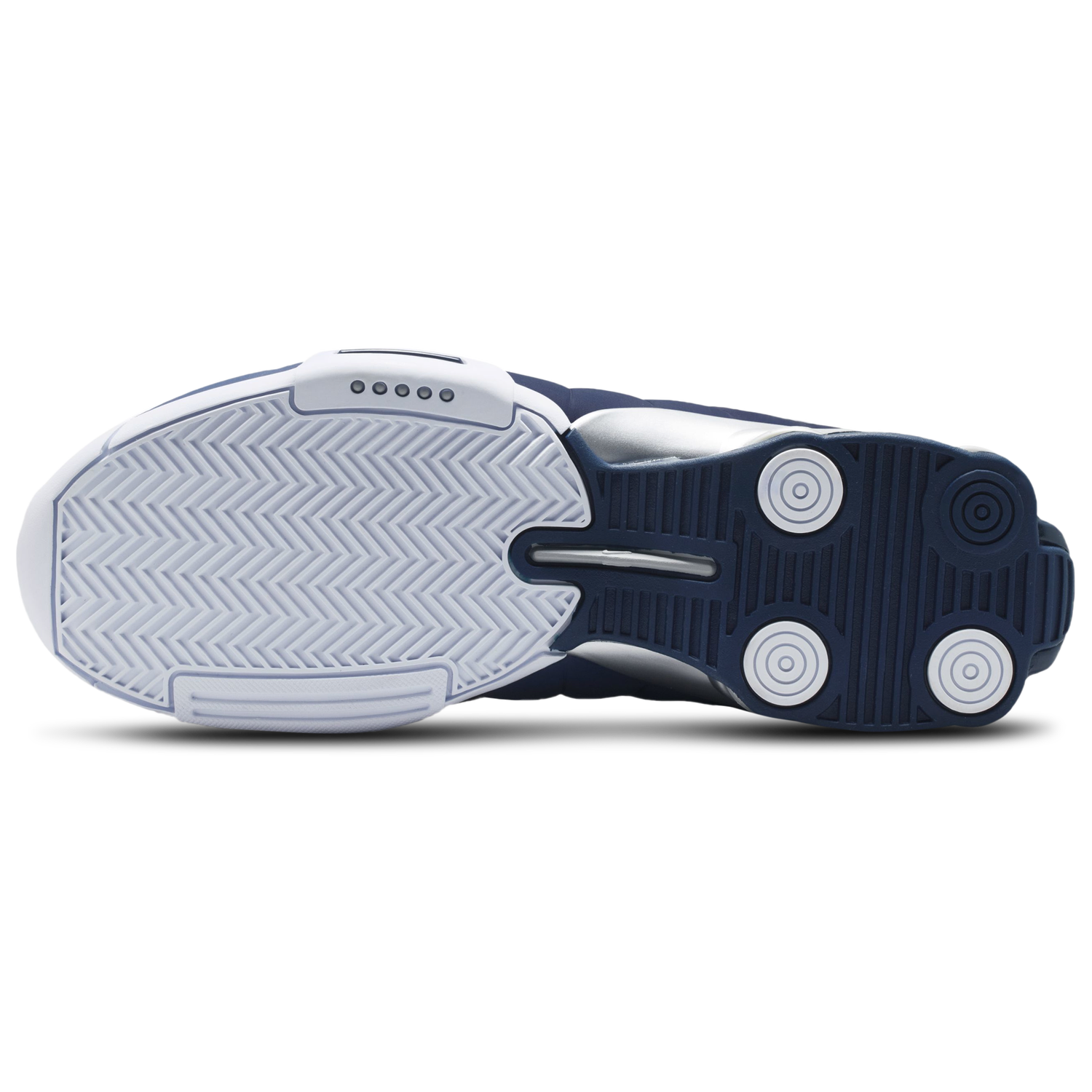Nike Shox BB4 - Men's - Midnight Navy/Metallic Silver/White
