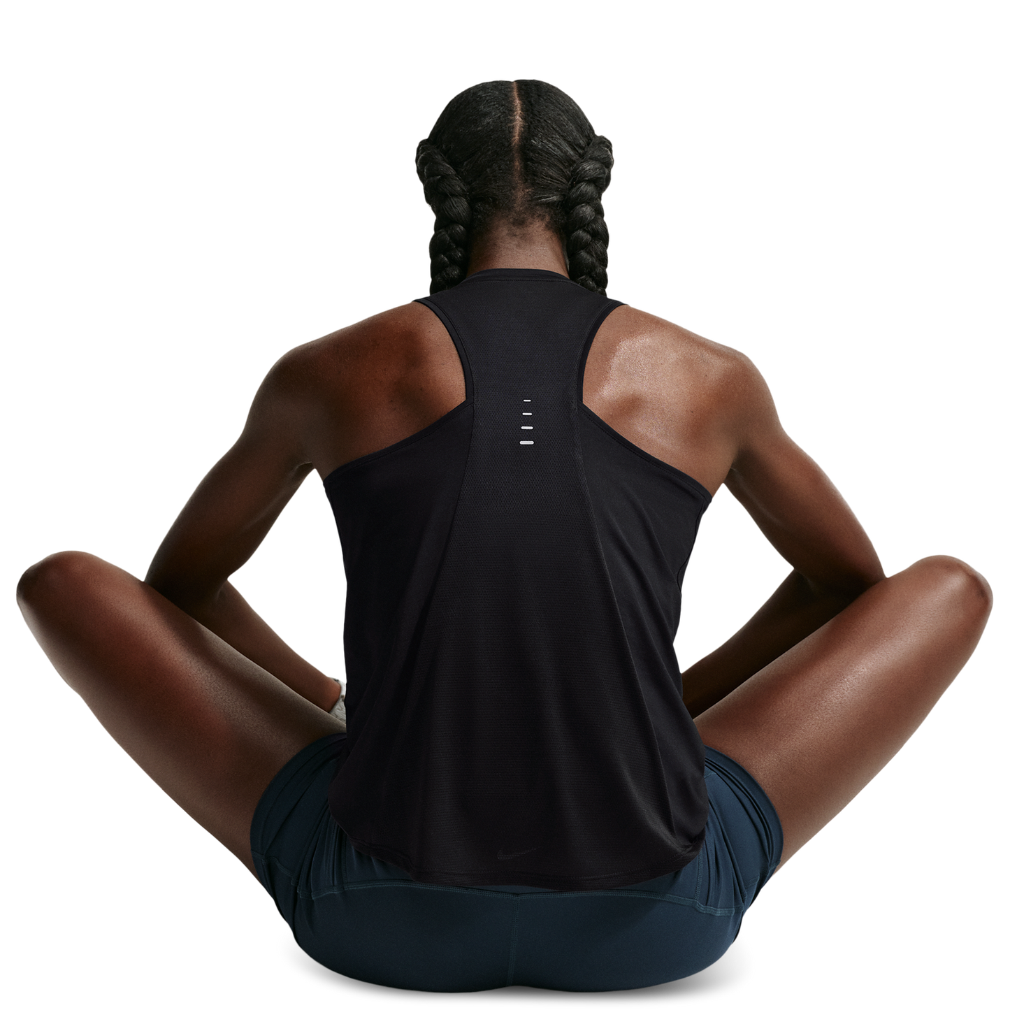 Nike Swift Dri-FIT Standard Tank - Women's - Black/Reflective Silv