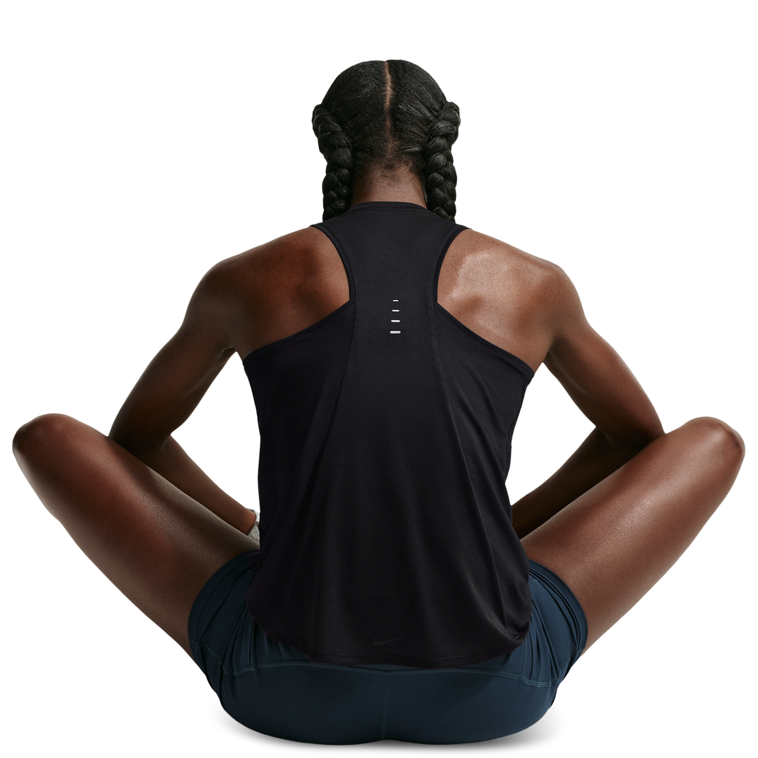 Nike Swift Dri-FIT Standard Tank - Women's - Black/Reflective Silv