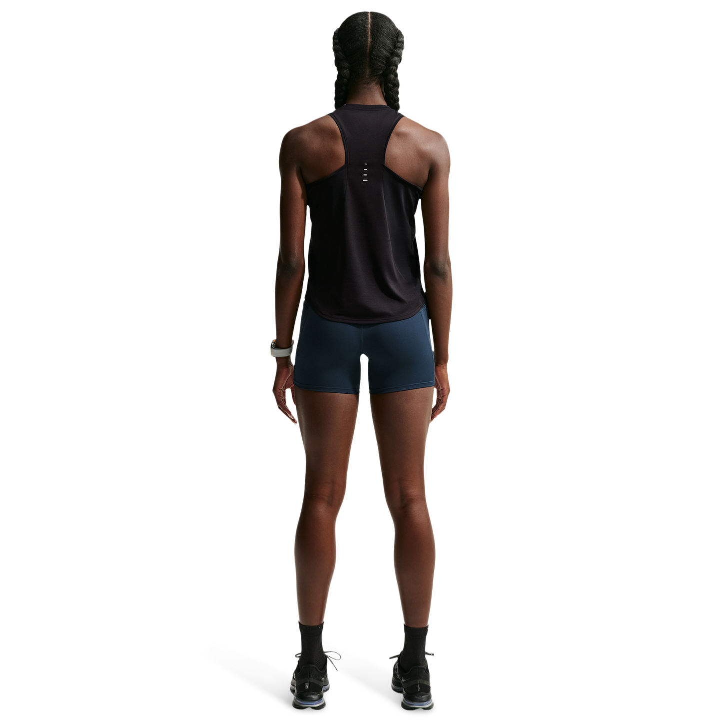 Nike Swift Dri-FIT Standard Tank - Women's - Black/Reflective Silv