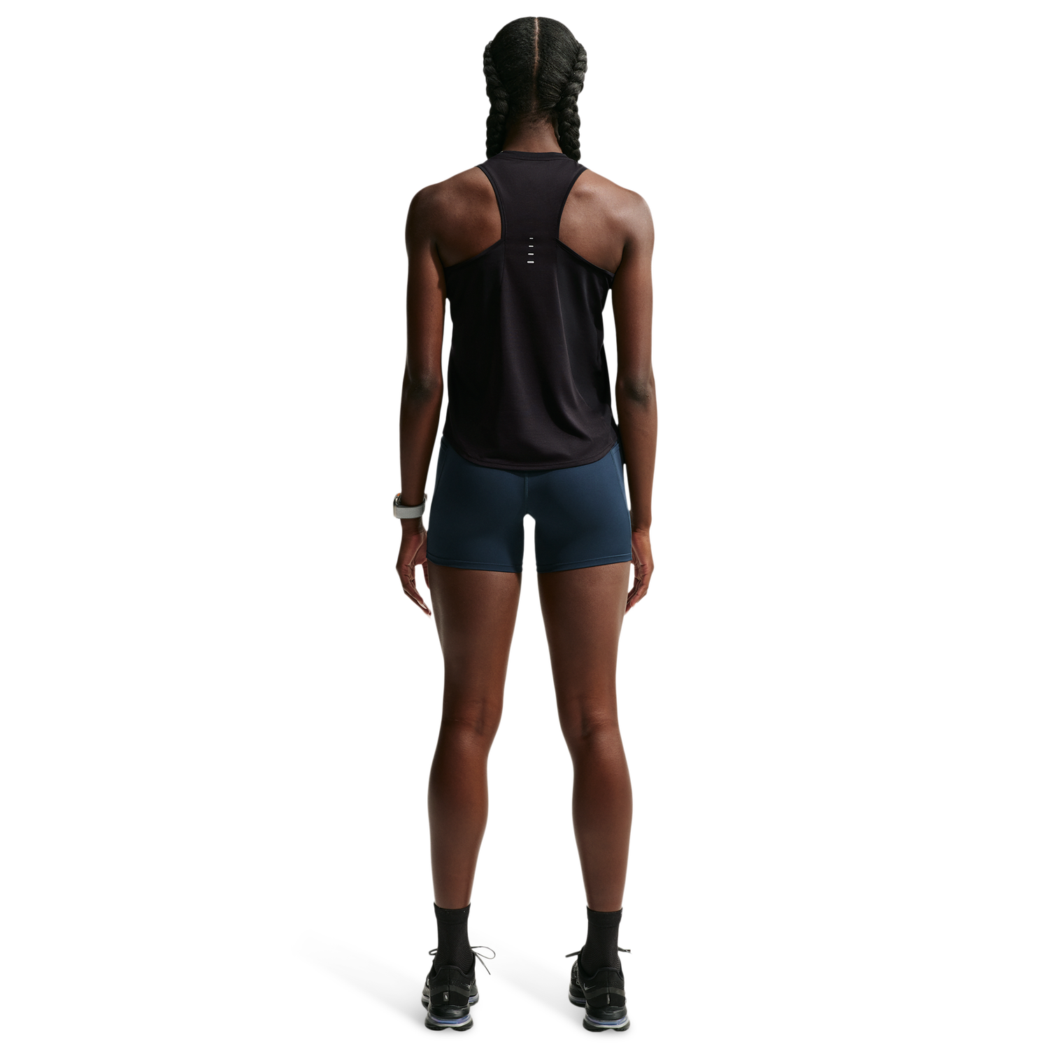 Nike Swift Dri-FIT Standard Tank - Women's - Black/Reflective Silv