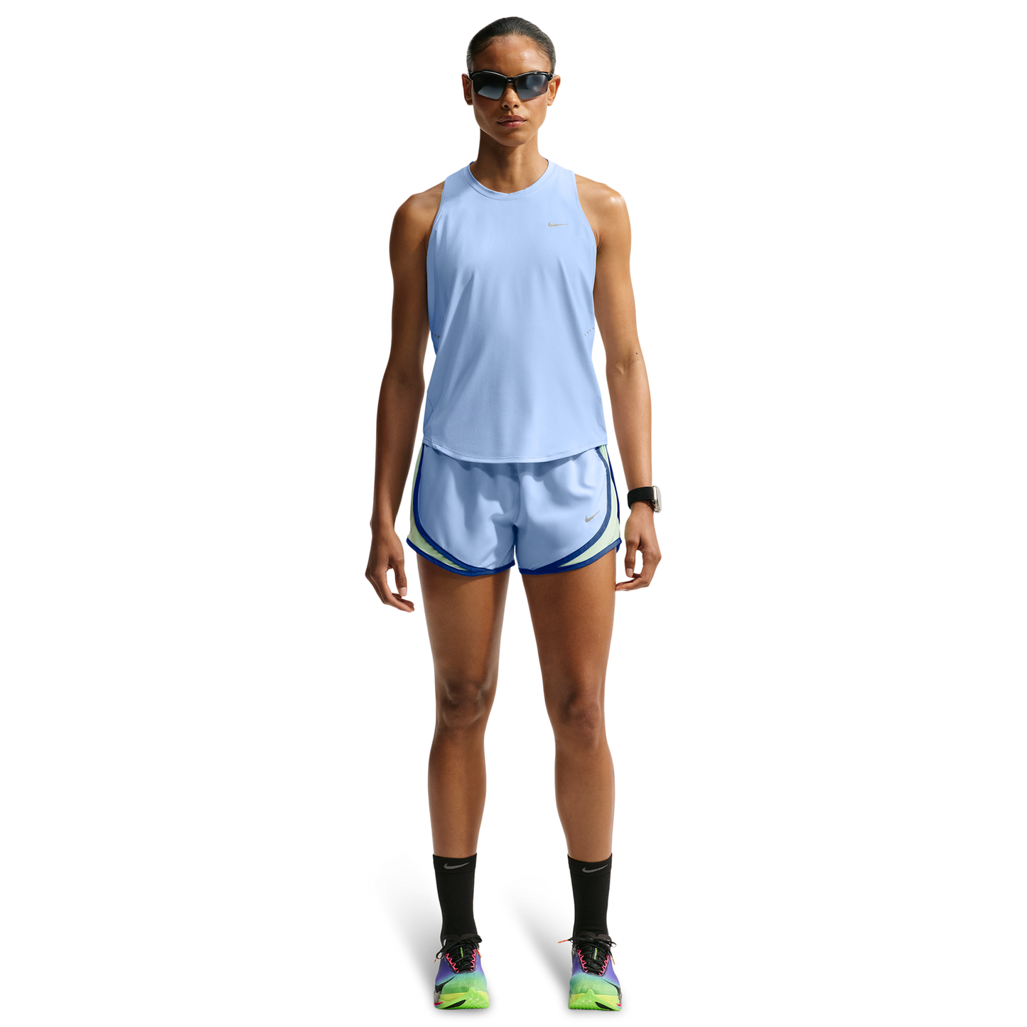 Nike Swift Dri-FIT Standard Tank - Women's - Aluminum/Reflective Silv