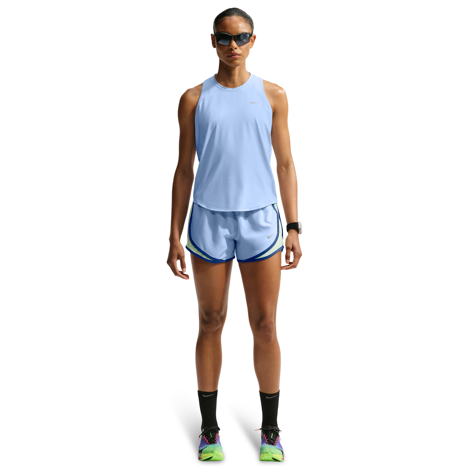 Nike Swift Dri-FIT Standard Tank - Women's - Aluminum/Reflective Silv