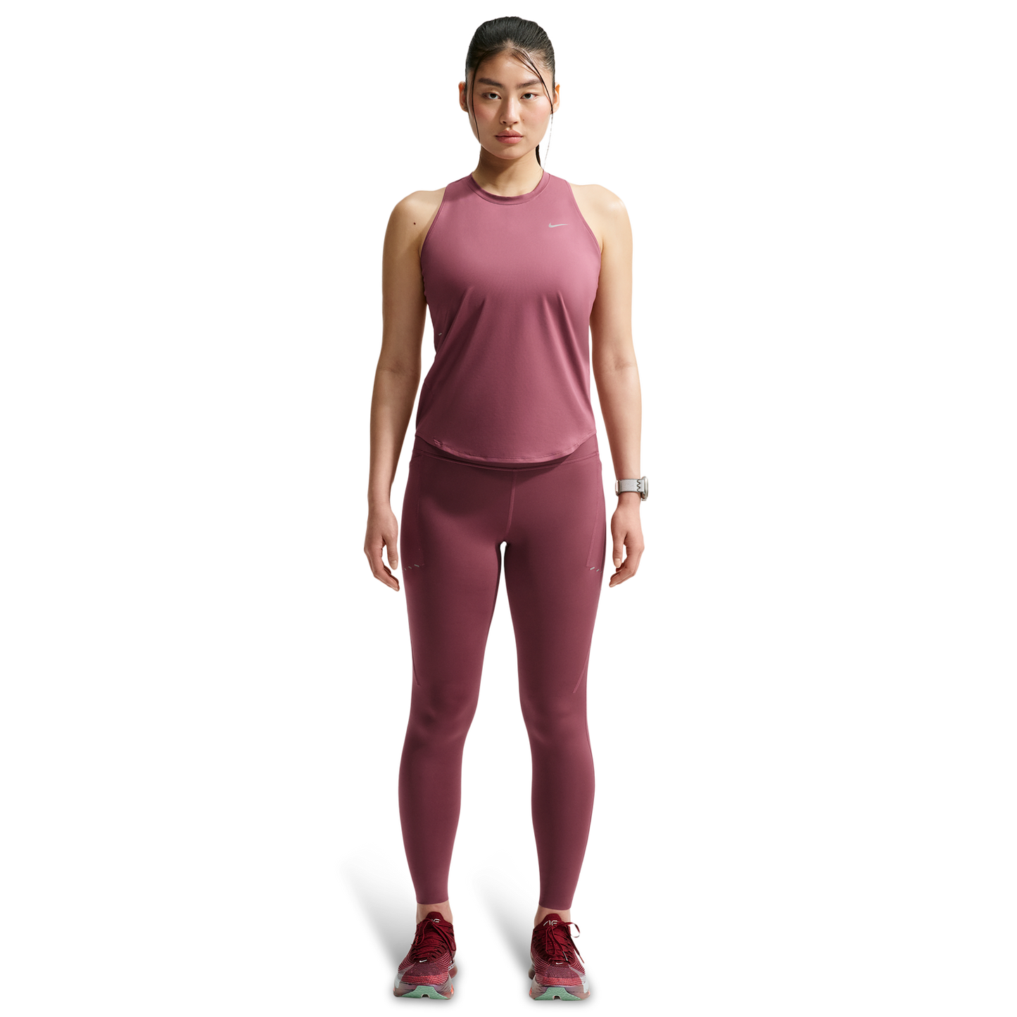 Nike Swift Dri-FIT Standard Tank - Women's - Pink Smoke/Reflective Silv
