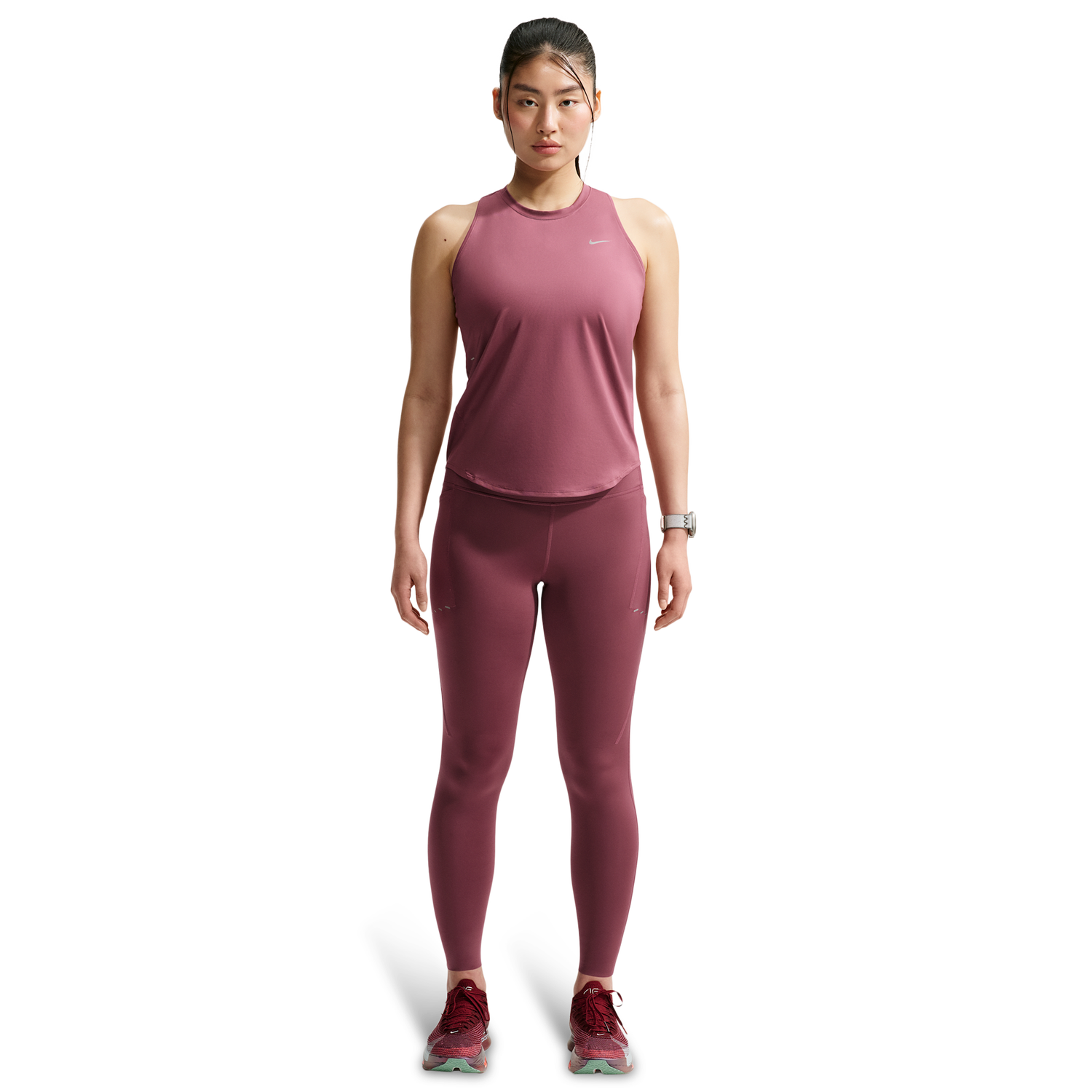 Nike Swift Dri-FIT Standard Tank - Women's - Pink Smoke/Reflective Silv