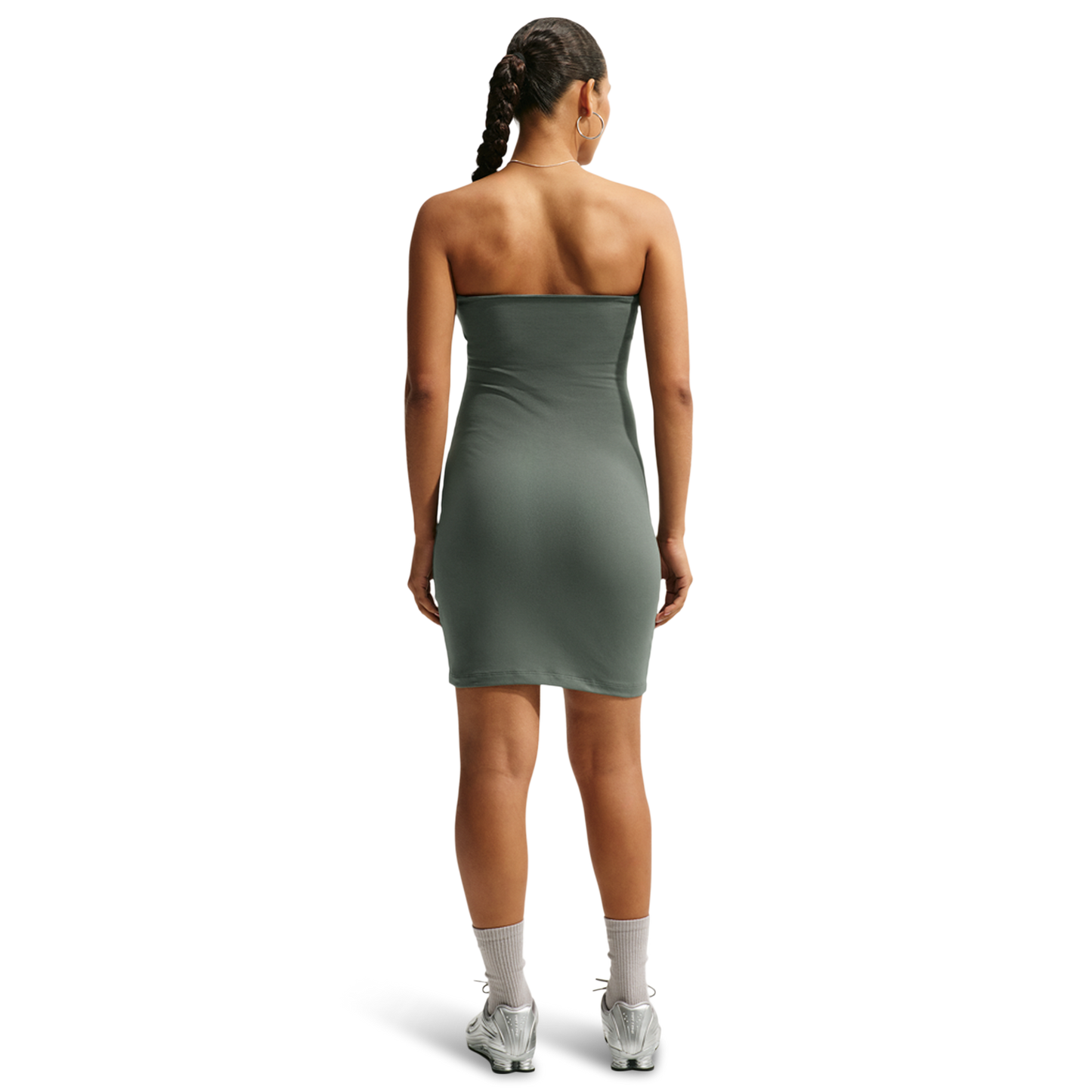 Nike Street Tube Dress - Women's - Camo Green/Metallic Silver