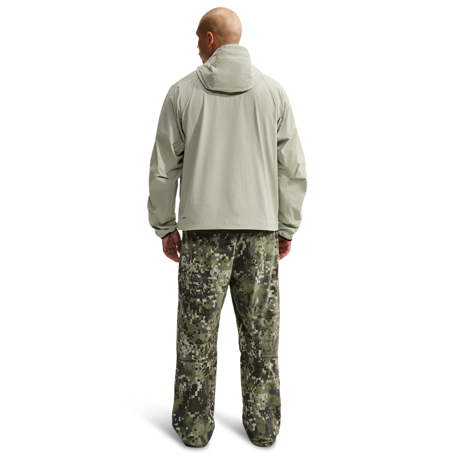 Nike Drifit Tech Woven Windrunner FZ Jacket - Men's - Spruce Fog/Spruce Fog/Barely Volt