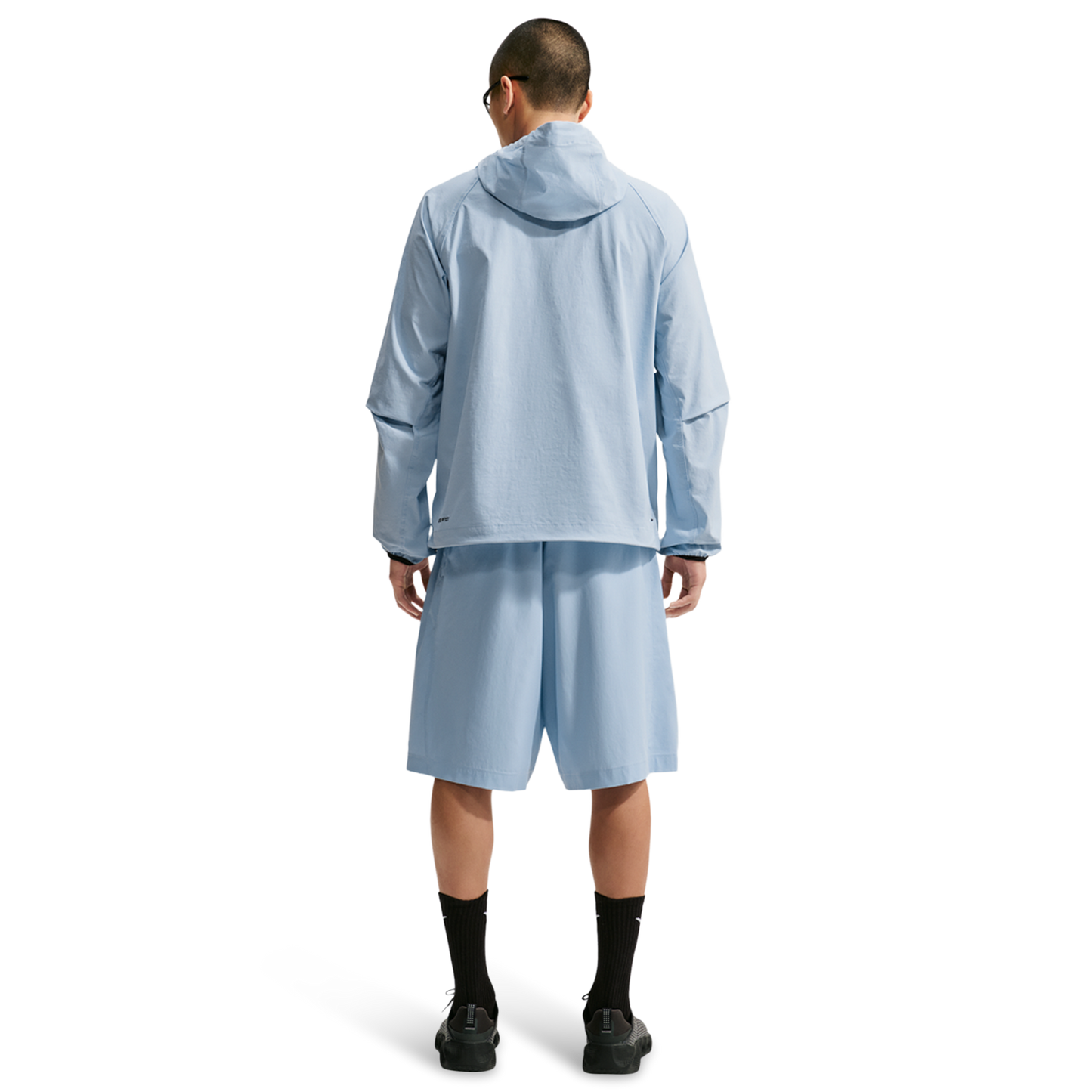 Nike Drifit Tech Woven Windrunner FZ Jacket - Men's - Light Armory Blue/Light Armory Blue/Black