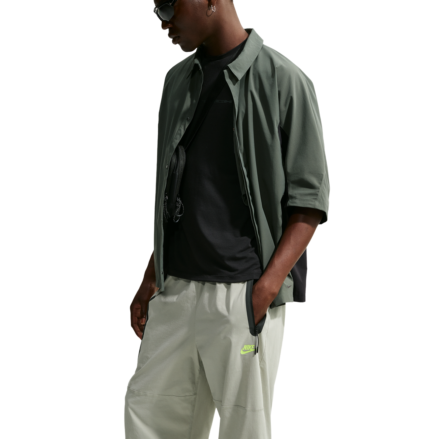 Nike Drifit Tech Woven Pant - Men's - Spruce Fog/Barely Volt/Spruce Fog