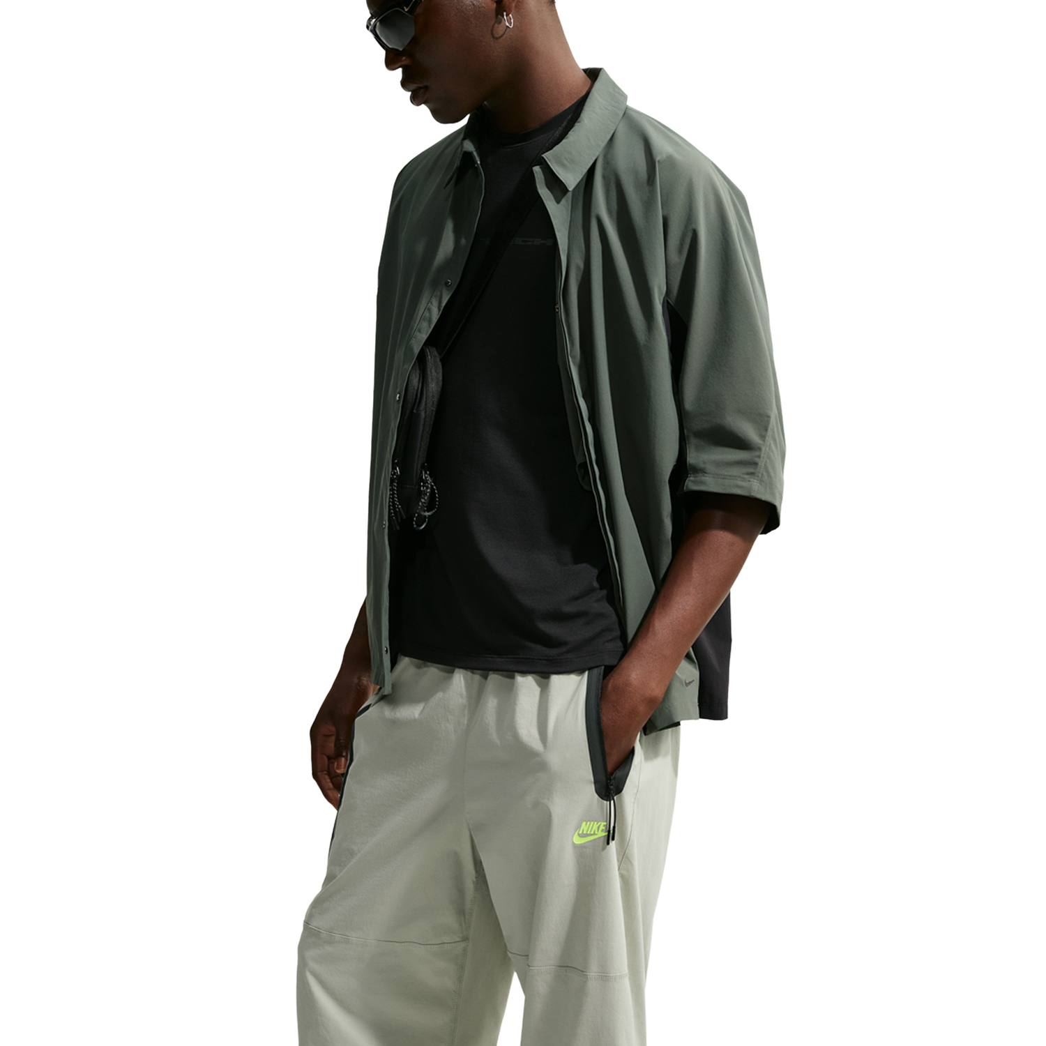 Nike Drifit Tech Woven Pant - Men's - Spruce Fog/Barely Volt/Spruce Fog