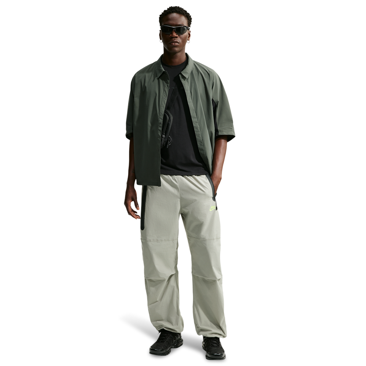 Nike Drifit Tech Woven Pant - Men's - Spruce Fog/Barely Volt/Spruce Fog