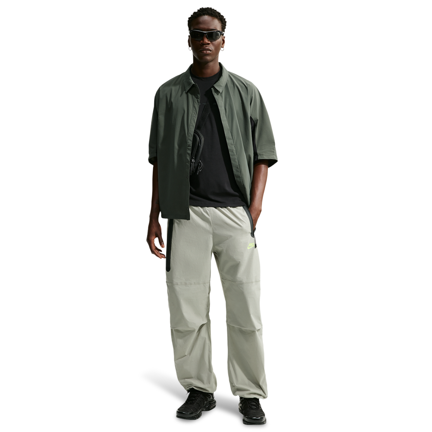 Nike Drifit Tech Woven Pant - Men's - Spruce Fog/Barely Volt/Spruce Fog