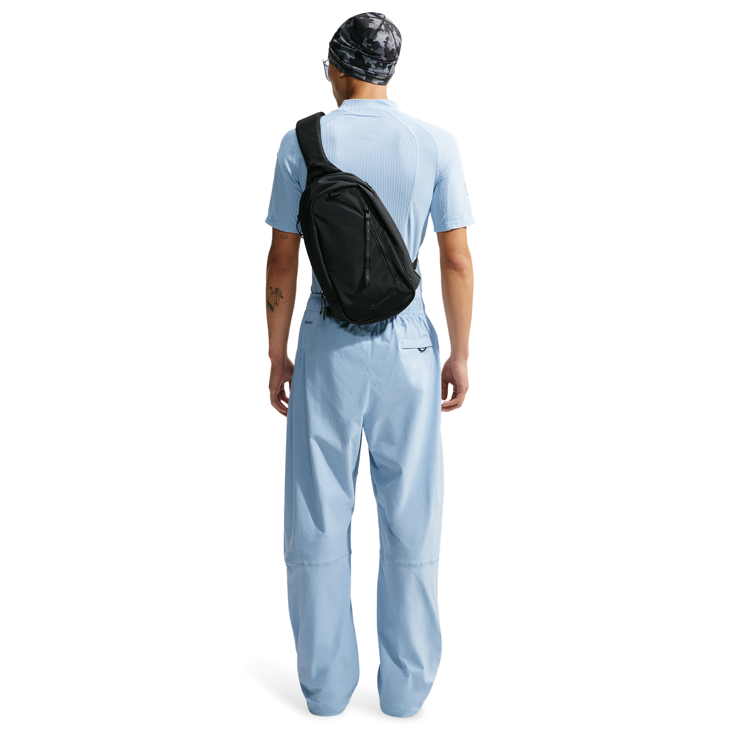 Nike Drifit Tech Woven Pant - Men's - Black/Light Armory Blue/Light Armory Blue