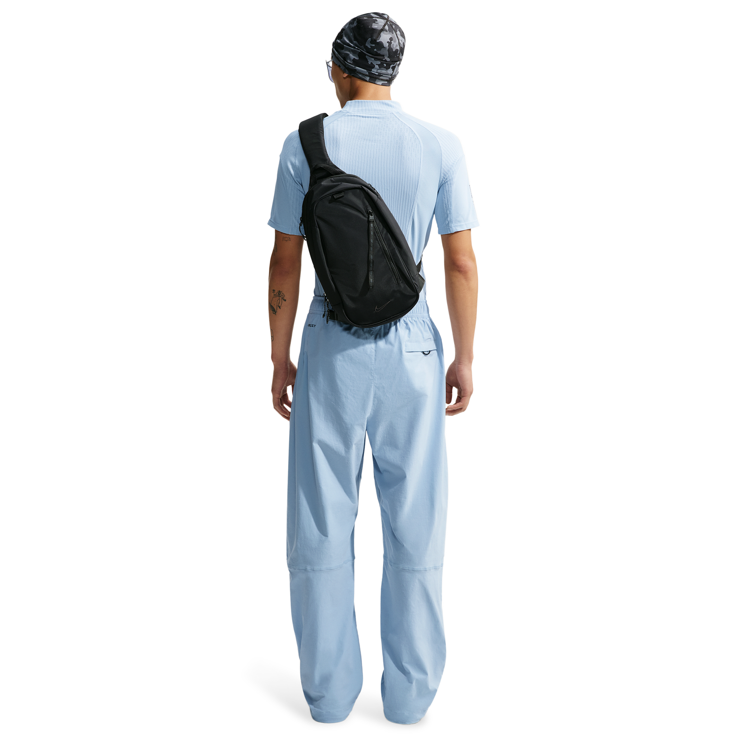 Nike Drifit Tech Woven Pant - Men's - Black/Light Armory Blue/Light Armory Blue